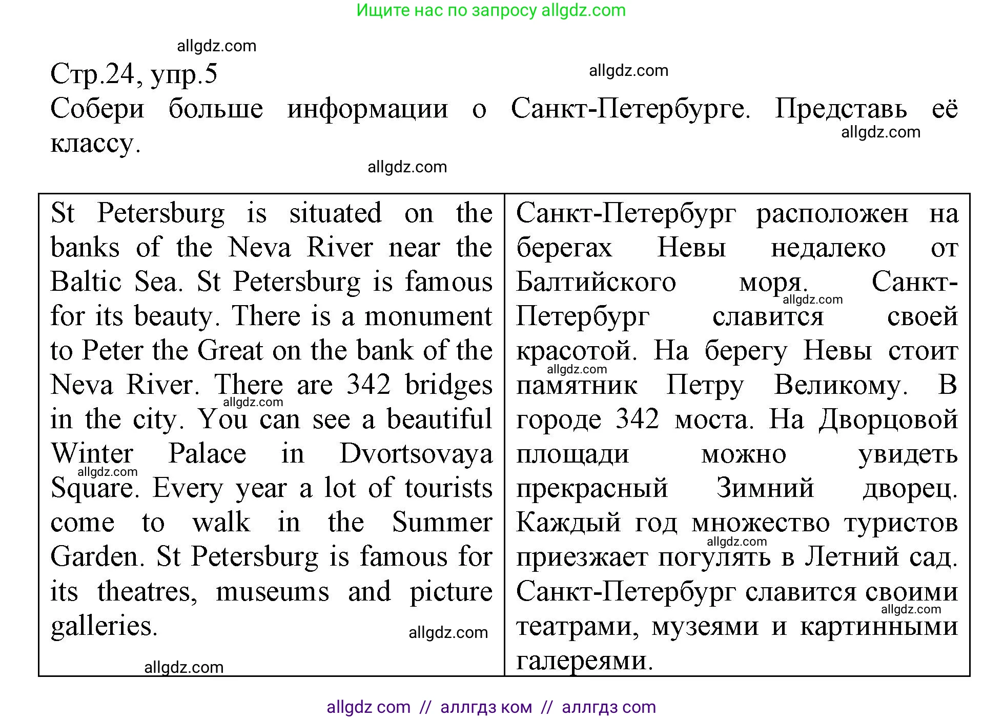 Английский язык (english), 6 класс Учебник (Student's book), авторы: Баранова Ксения Михайловна (Baranova Ksenia), Дули Дженни (Dooley Jenny), Копылова Виктория Викторовна (Kopylova Victoria), Мильруд Радислав Петрович (Millrood Radislav), Эванс Вирджиния (Evans Virginia), издательство Просвещение, Москва, 2023, белого цвета, страница 24, номер 5, Решение
