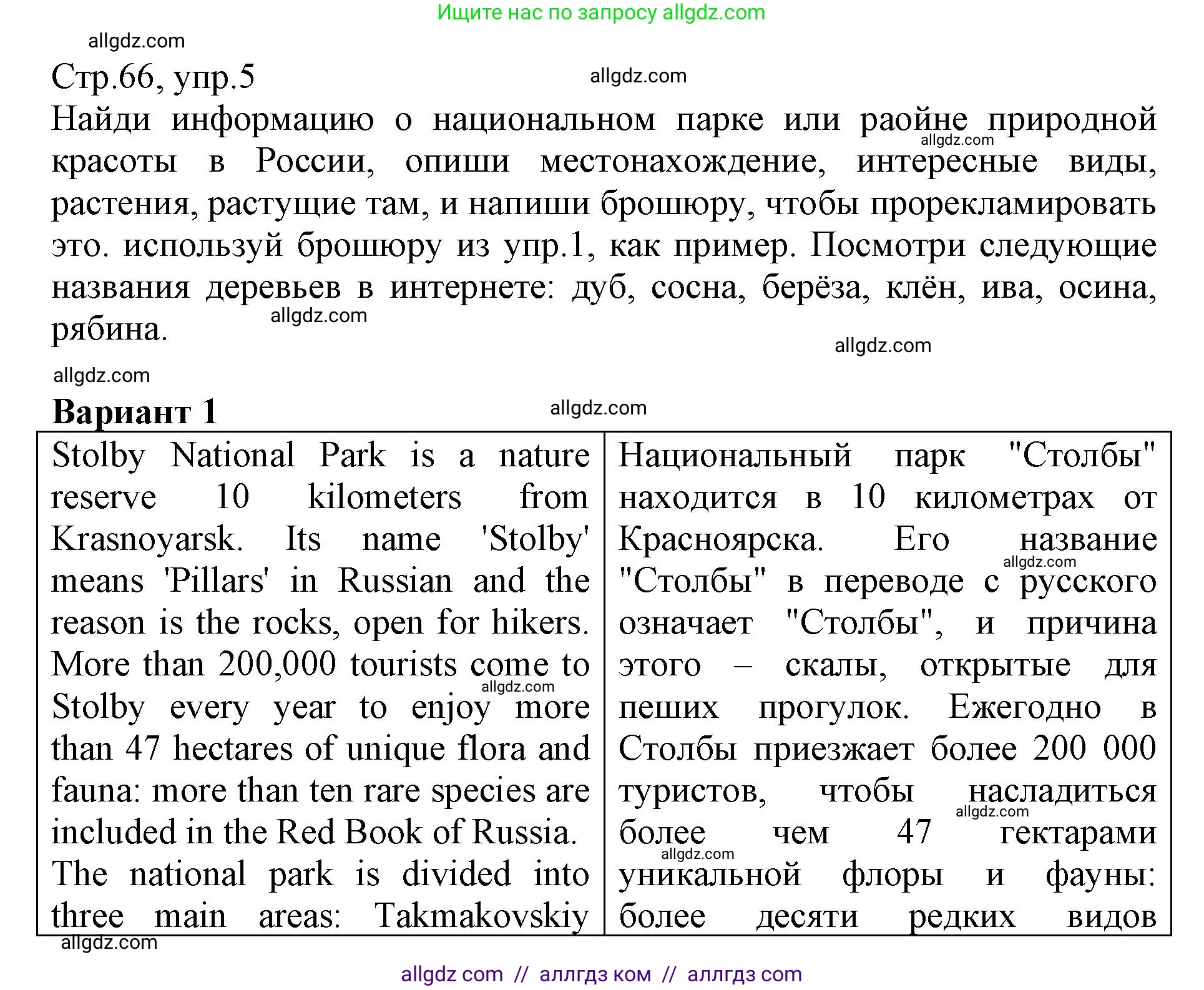 Английский язык (english), 6 класс Учебник (Student's book), авторы: Баранова Ксения Михайловна (Baranova Ksenia), Дули Дженни (Dooley Jenny), Копылова Виктория Викторовна (Kopylova Victoria), Мильруд Радислав Петрович (Millrood Radislav), Эванс Вирджиния (Evans Virginia), издательство Просвещение, Москва, 2023, белого цвета, страница 66, номер 5, Решение