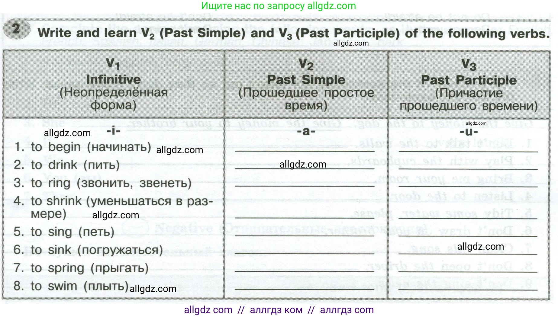 Английский язык (english), 6 класс Грамматический тренажёр, автор: Тимофеева Светлана Леонидовна, издательство Просвещение, Москва, 2023, зелёного цвета, страница 33, номер 2, Условие 2023-2027