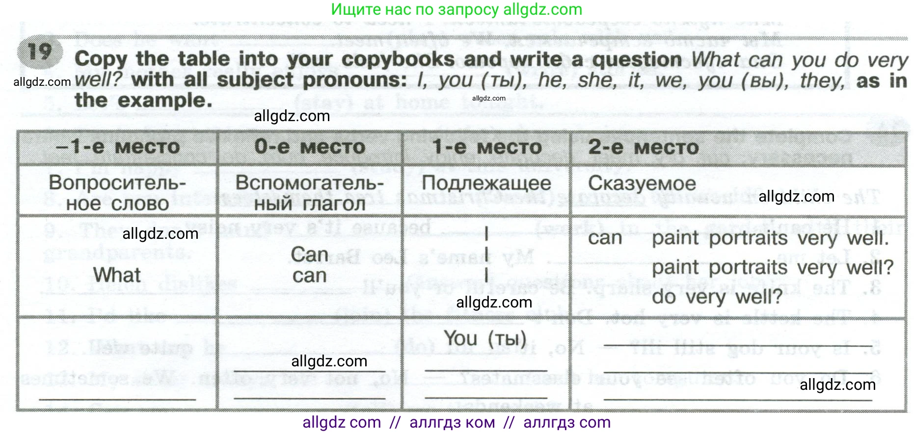 Английский язык (english), 6 класс Грамматический тренажёр, автор: Тимофеева Светлана Леонидовна, издательство Просвещение, Москва, 2023, зелёного цвета, страница 56, номер 19, Условие 2023-2027