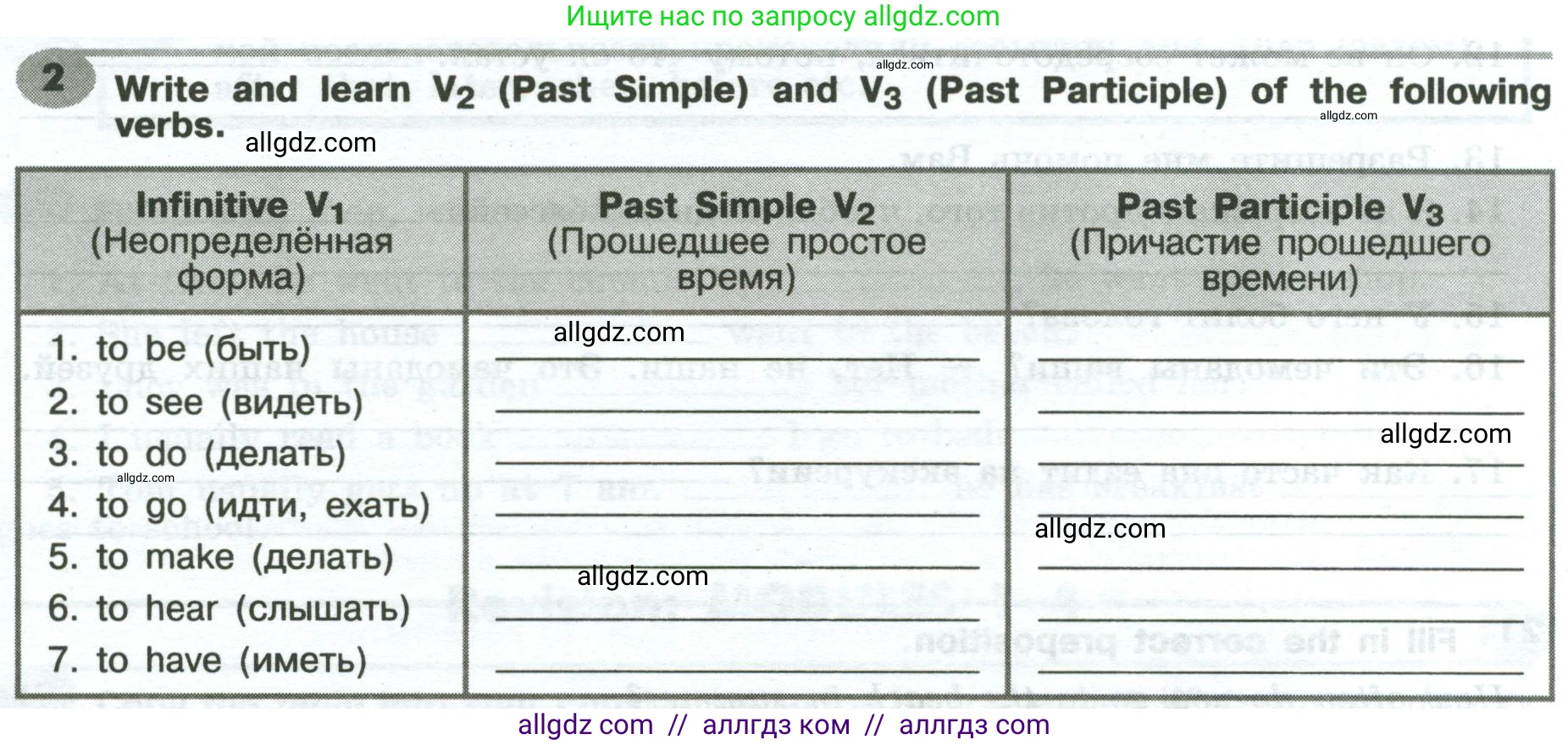 Английский язык (english), 6 класс Грамматический тренажёр, автор: Тимофеева Светлана Леонидовна, издательство Просвещение, Москва, 2023, зелёного цвета, страница 58, номер 2, Условие 2023-2027