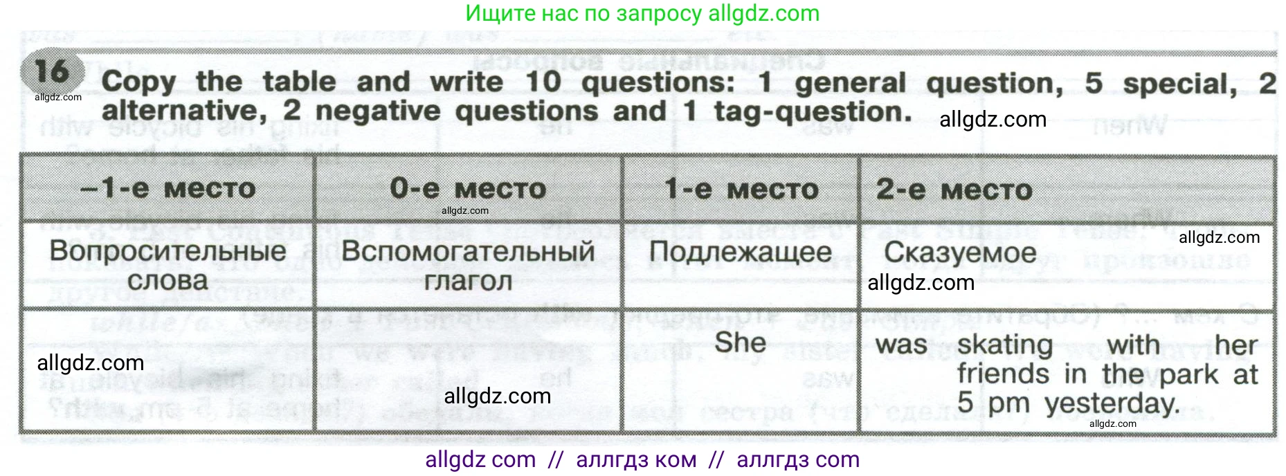 Английский язык (english), 6 класс Грамматический тренажёр, автор: Тимофеева Светлана Леонидовна, издательство Просвещение, Москва, 2023, зелёного цвета, страница 74, номер 16, Условие 2023-2027