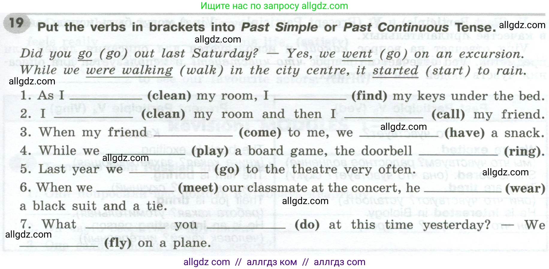 Английский язык (english), 6 класс Грамматический тренажёр, автор: Тимофеева Светлана Леонидовна, издательство Просвещение, Москва, 2023, зелёного цвета, страница 87, номер 19, Условие 2023-2027