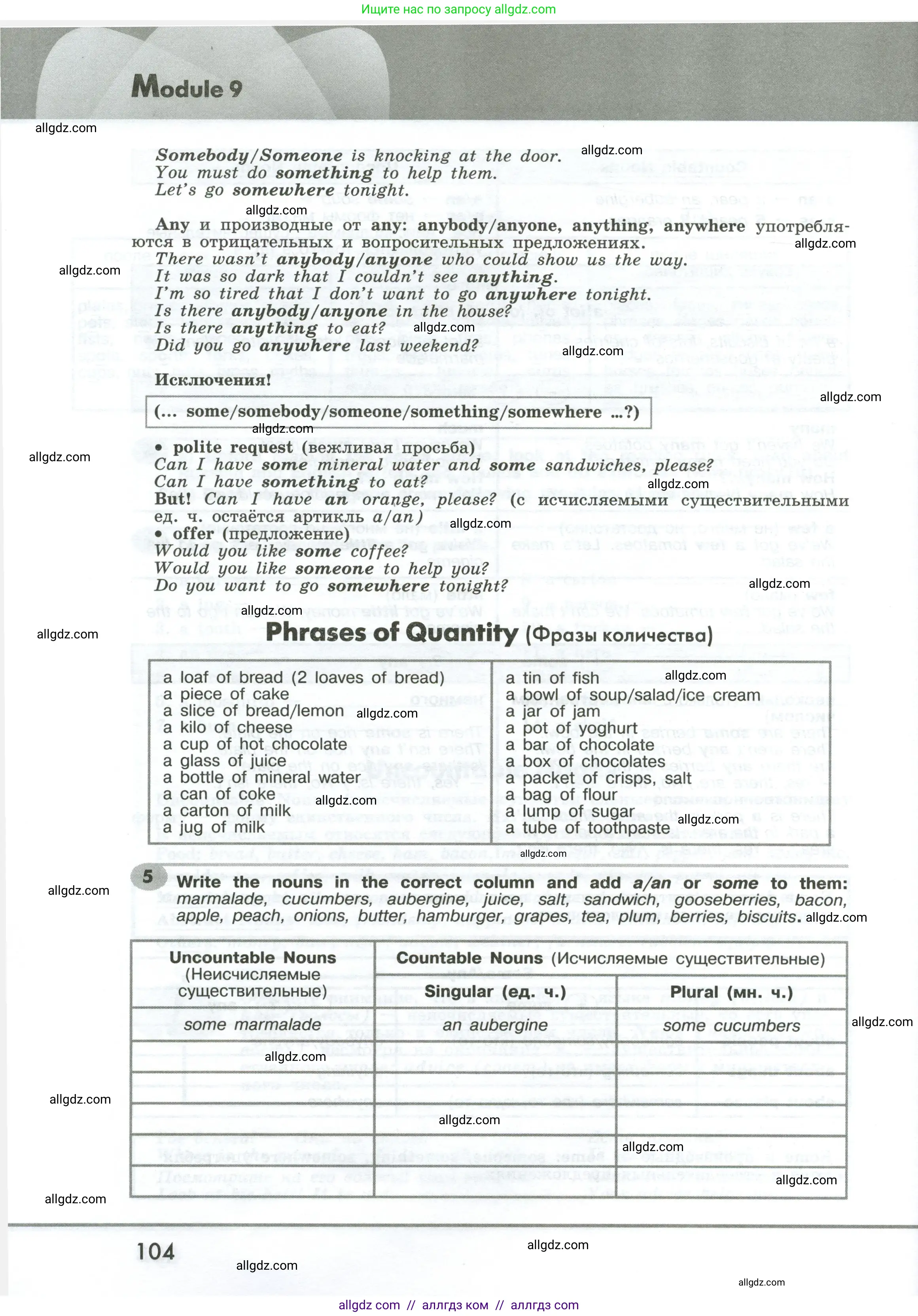 Английский язык (english), 6 класс Грамматический тренажёр, автор: Тимофеева Светлана Леонидовна, издательство Просвещение, Москва, 2023, зелёного цвета, страница 104