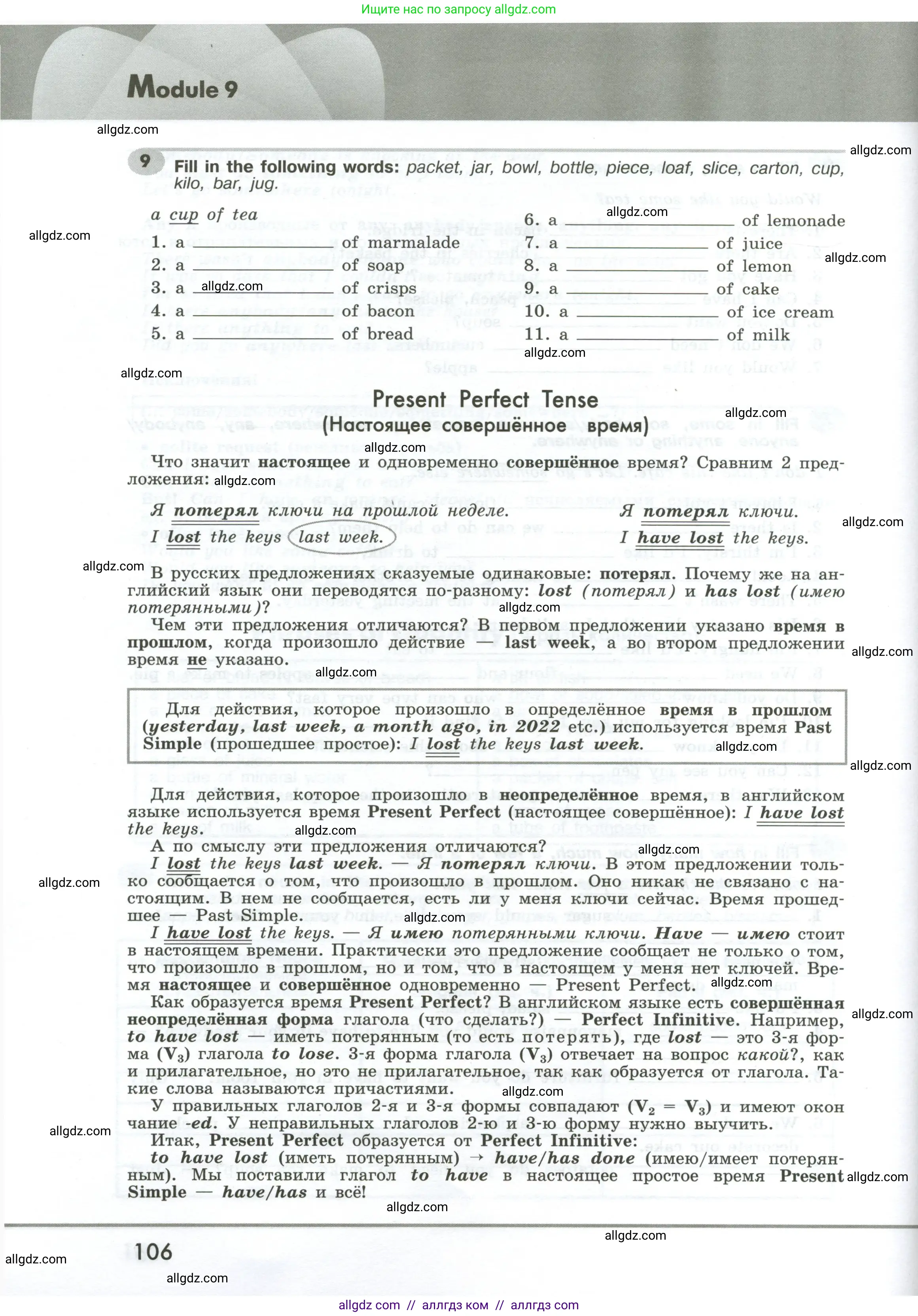 Английский язык (english), 6 класс Грамматический тренажёр, автор: Тимофеева Светлана Леонидовна, издательство Просвещение, Москва, 2023, зелёного цвета, страница 106