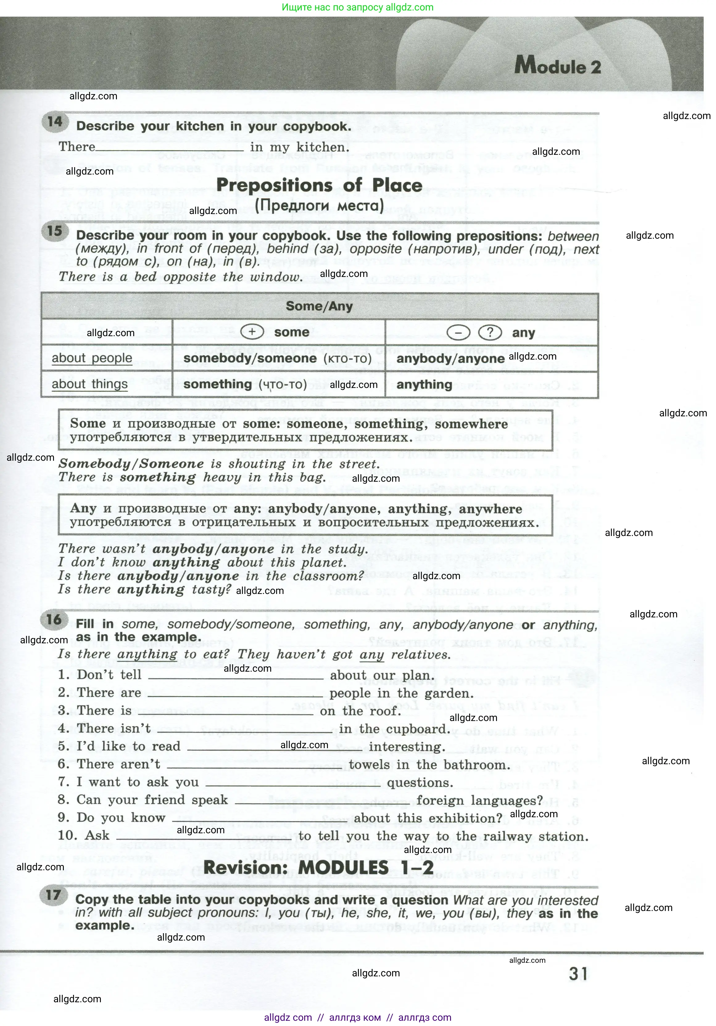 Английский язык (english), 6 класс Грамматический тренажёр, автор: Тимофеева Светлана Леонидовна, издательство Просвещение, Москва, 2023, зелёного цвета, страница 31