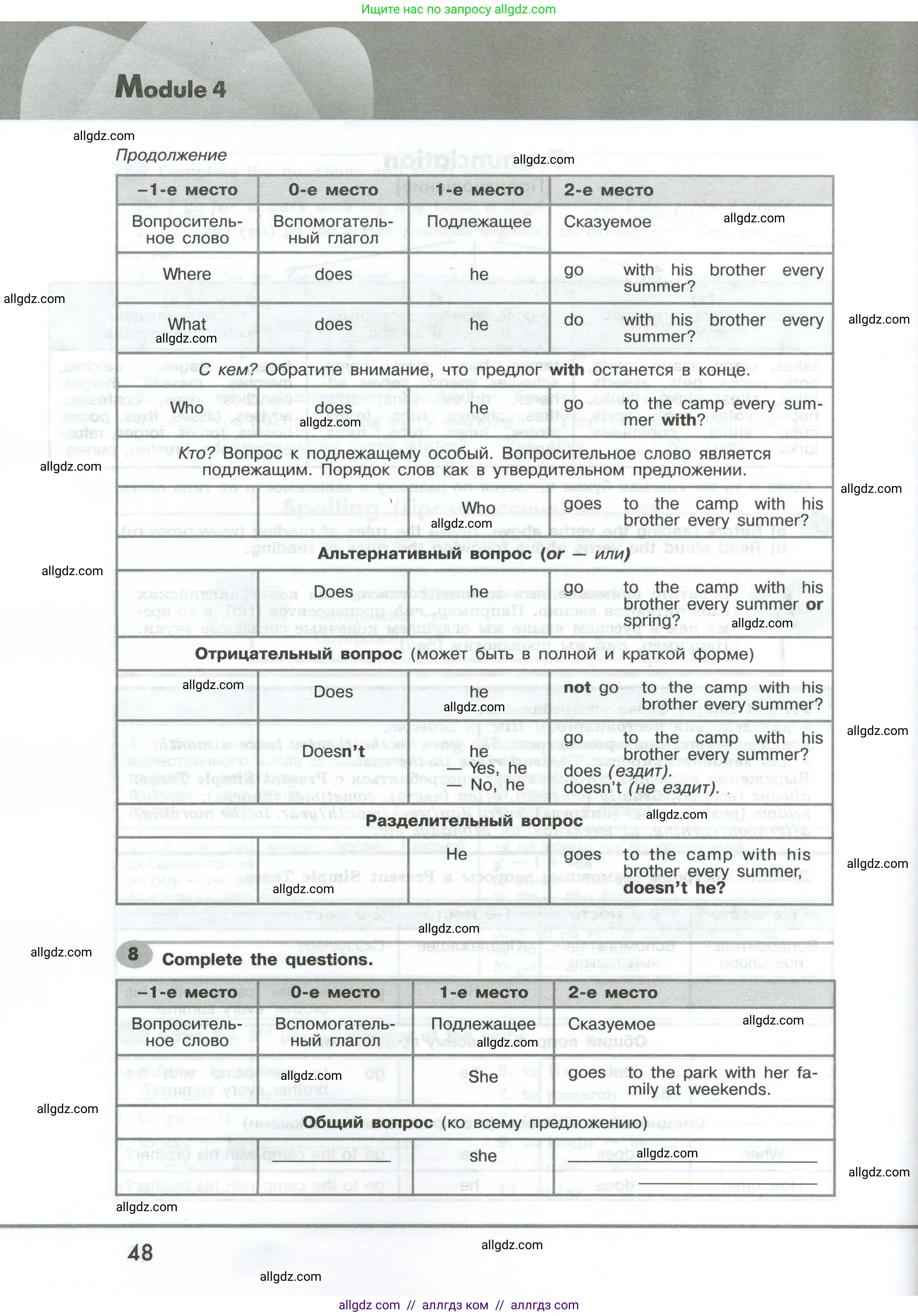 Английский язык (english), 6 класс Грамматический тренажёр, автор: Тимофеева Светлана Леонидовна, издательство Просвещение, Москва, 2023, зелёного цвета, страница 48