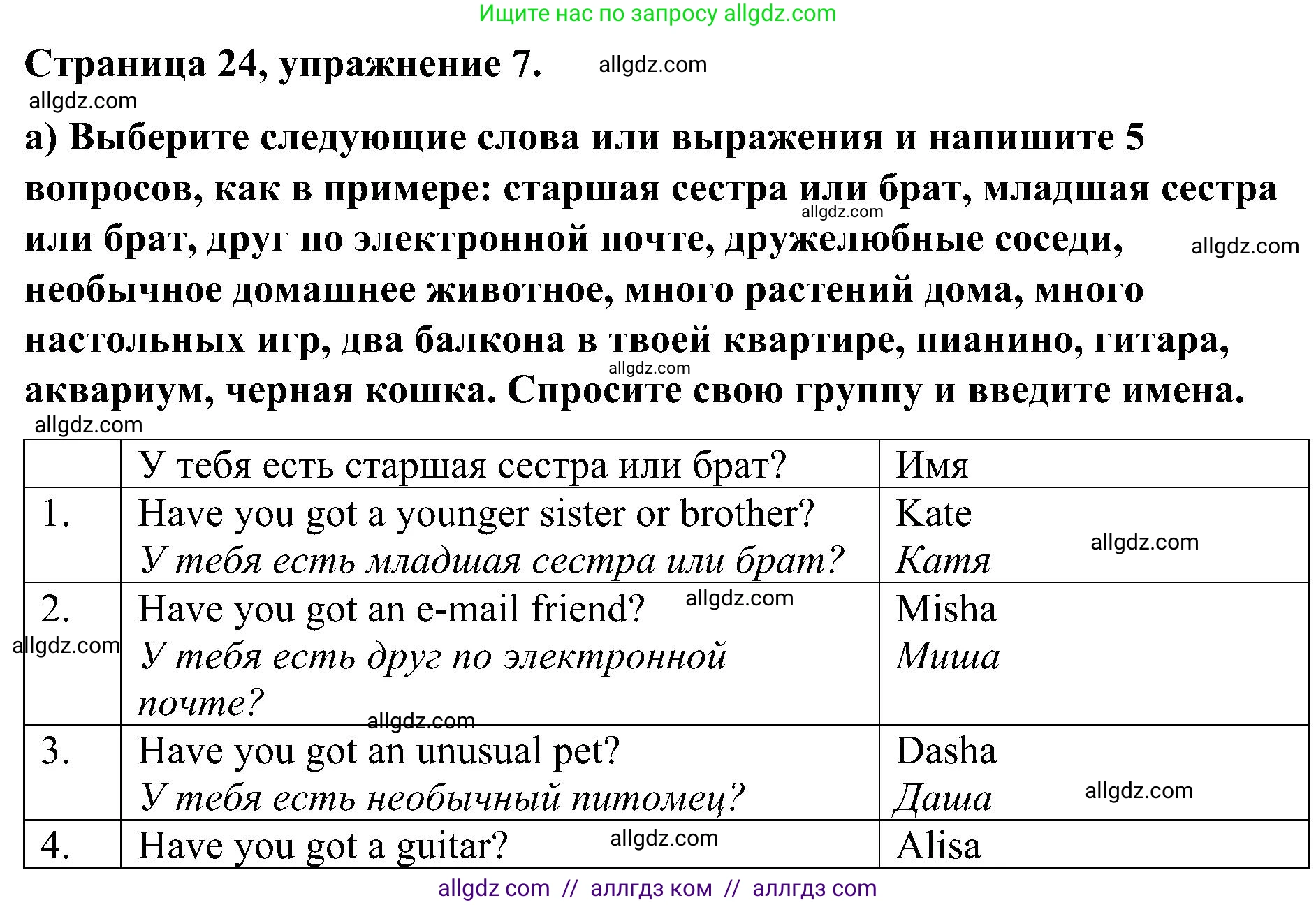 Английский язык (english), 6 класс Грамматический тренажёр, автор: Тимофеева Светлана Леонидовна, издательство Просвещение, Москва, 2023, зелёного цвета, страница 25, номер 7, Решение 1 (2023-2027)