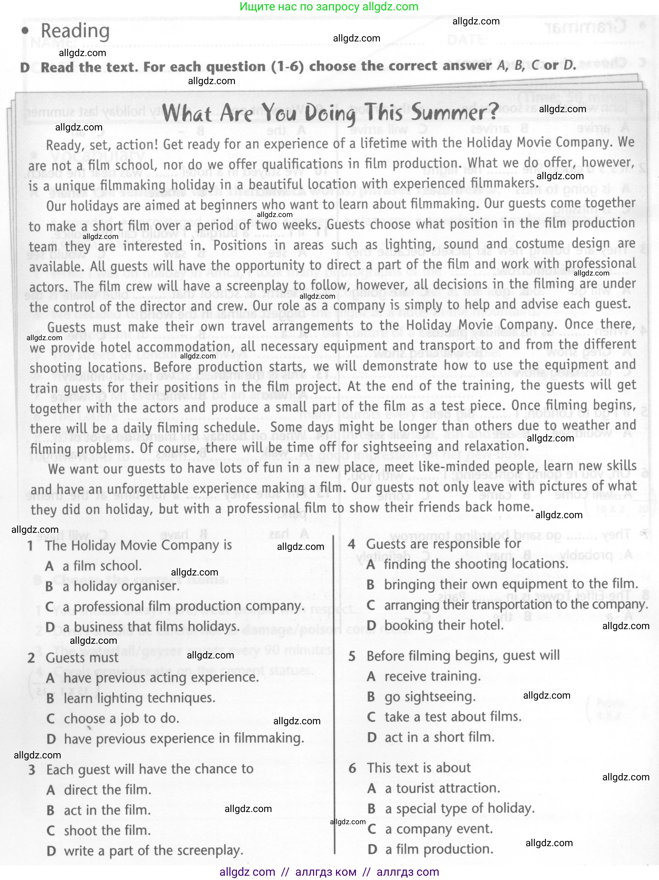 Английский язык (english), 6 класс контрольные задания (test booklet), авторы: Баранова Ксения Михайловна (Baranova Ksenia), Дули Дженни (Dooley Jenny), Копылова Виктория Викторовна (Kopylova Victoria), Мильруд Радислав Петрович (Millrood Radislav), Эванс Вирджиния (Evans Virginia), издательство Просвещение, Москва, 2023, серого цвета, страница 22, Условие