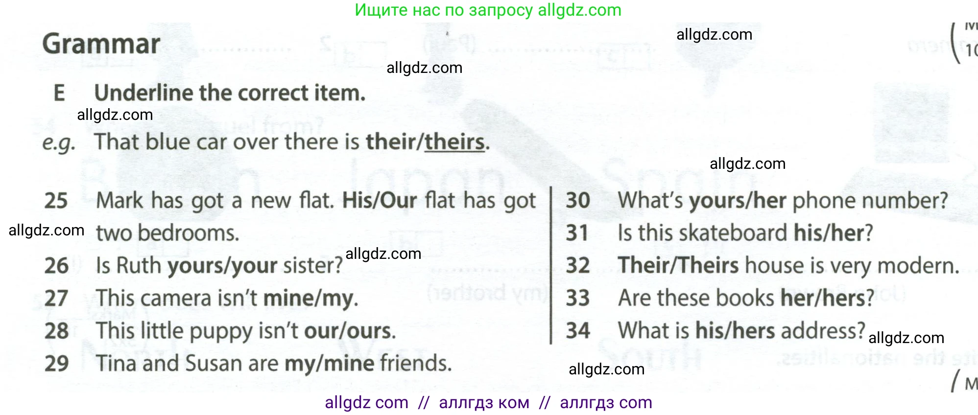 Английский язык (english), 6 класс контрольные задания (test booklet), авторы: Ваулина Юлия Евгеньевна (Vaulina Julia), Дули Дженни (Dooley Jenny), Подоляко Ольга Евгеньевна (Podolyako Olga), Эванс Вирджиния (Evans Virginia), издательство Просвещение, Москва, 2023, зелёного цвета, страница 10, номер E (25-34), Условие 2023-2027