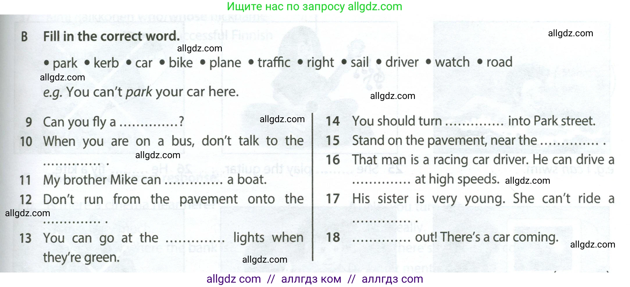 Английский язык (english), 6 класс контрольные задания (test booklet), авторы: Ваулина Юлия Евгеньевна (Vaulina Julia), Дули Дженни (Dooley Jenny), Подоляко Ольга Евгеньевна (Podolyako Olga), Эванс Вирджиния (Evans Virginia), издательство Просвещение, Москва, 2023, зелёного цвета, страница 25, номер B (9-18), Условие 2023-2027
