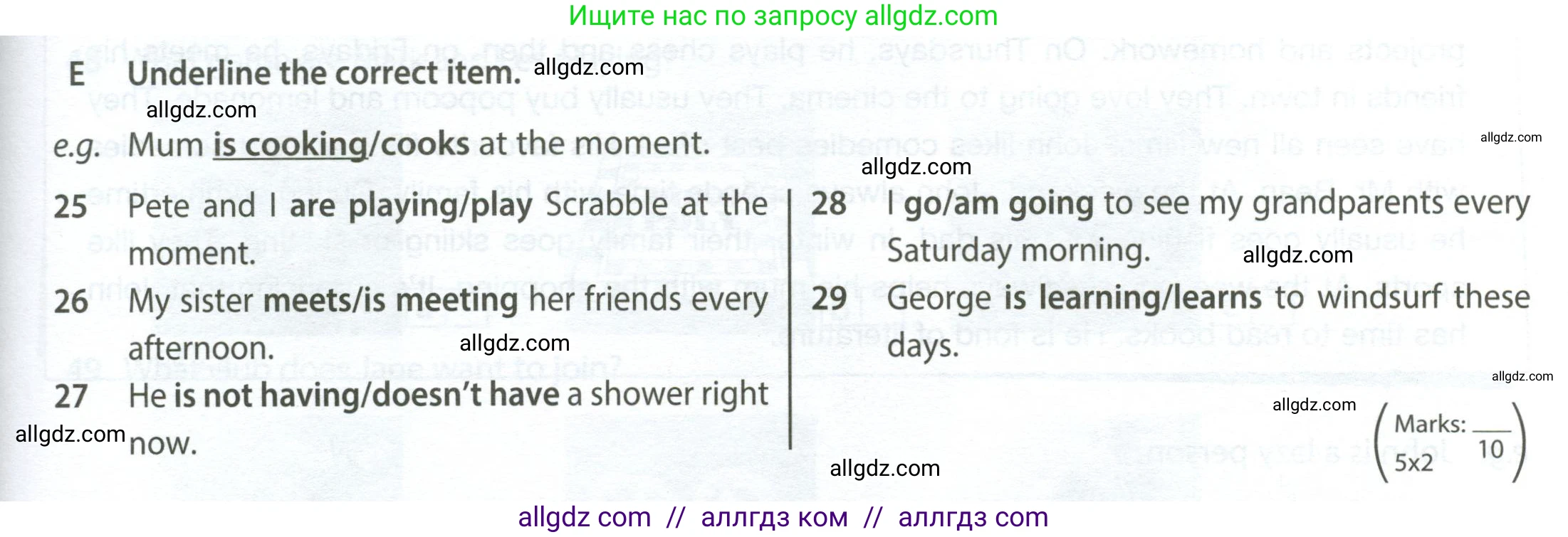 Английский язык (english), 6 класс контрольные задания (test booklet), авторы: Ваулина Юлия Евгеньевна (Vaulina Julia), Дули Дженни (Dooley Jenny), Подоляко Ольга Евгеньевна (Podolyako Olga), Эванс Вирджиния (Evans Virginia), издательство Просвещение, Москва, 2023, зелёного цвета, страница 47, номер E (25-29), Условие 2023-2027