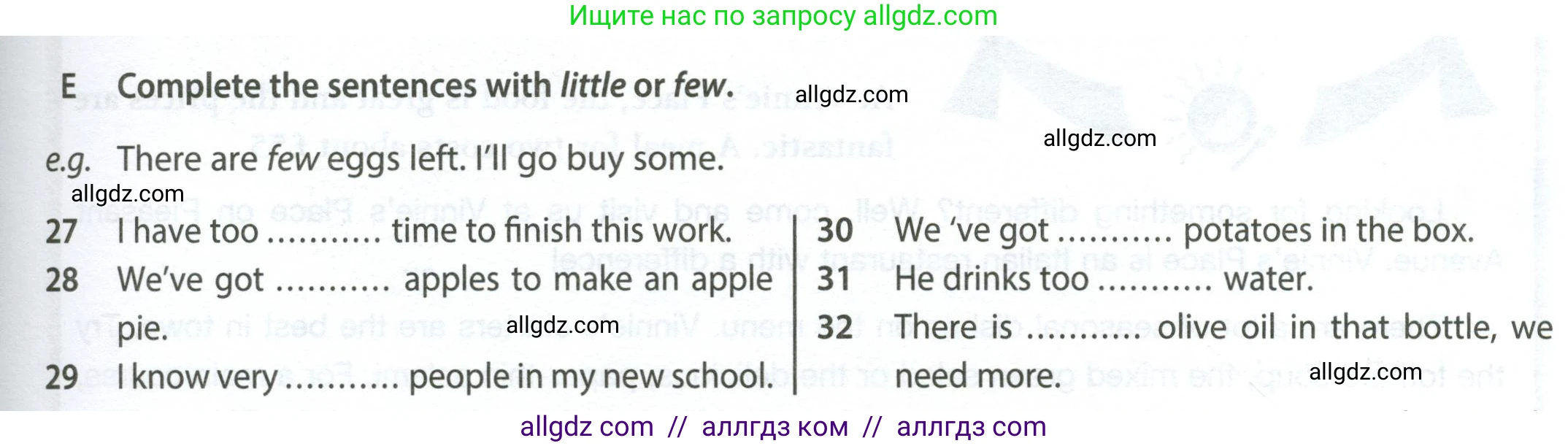 Английский язык (english), 6 класс контрольные задания (test booklet), авторы: Ваулина Юлия Евгеньевна (Vaulina Julia), Дули Дженни (Dooley Jenny), Подоляко Ольга Евгеньевна (Podolyako Olga), Эванс Вирджиния (Evans Virginia), издательство Просвещение, Москва, 2023, зелёного цвета, страница 75, номер E (27-32), Условие 2023-2027