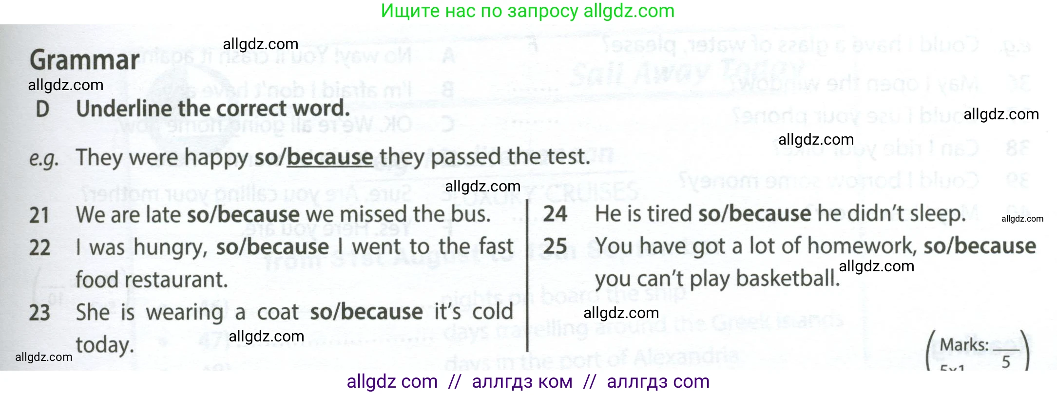 Английский язык (english), 6 класс контрольные задания (test booklet), авторы: Ваулина Юлия Евгеньевна (Vaulina Julia), Дули Дженни (Dooley Jenny), Подоляко Ольга Евгеньевна (Podolyako Olga), Эванс Вирджиния (Evans Virginia), издательство Просвещение, Москва, 2023, зелёного цвета, страница 83, номер D (21-25), Условие 2023-2027