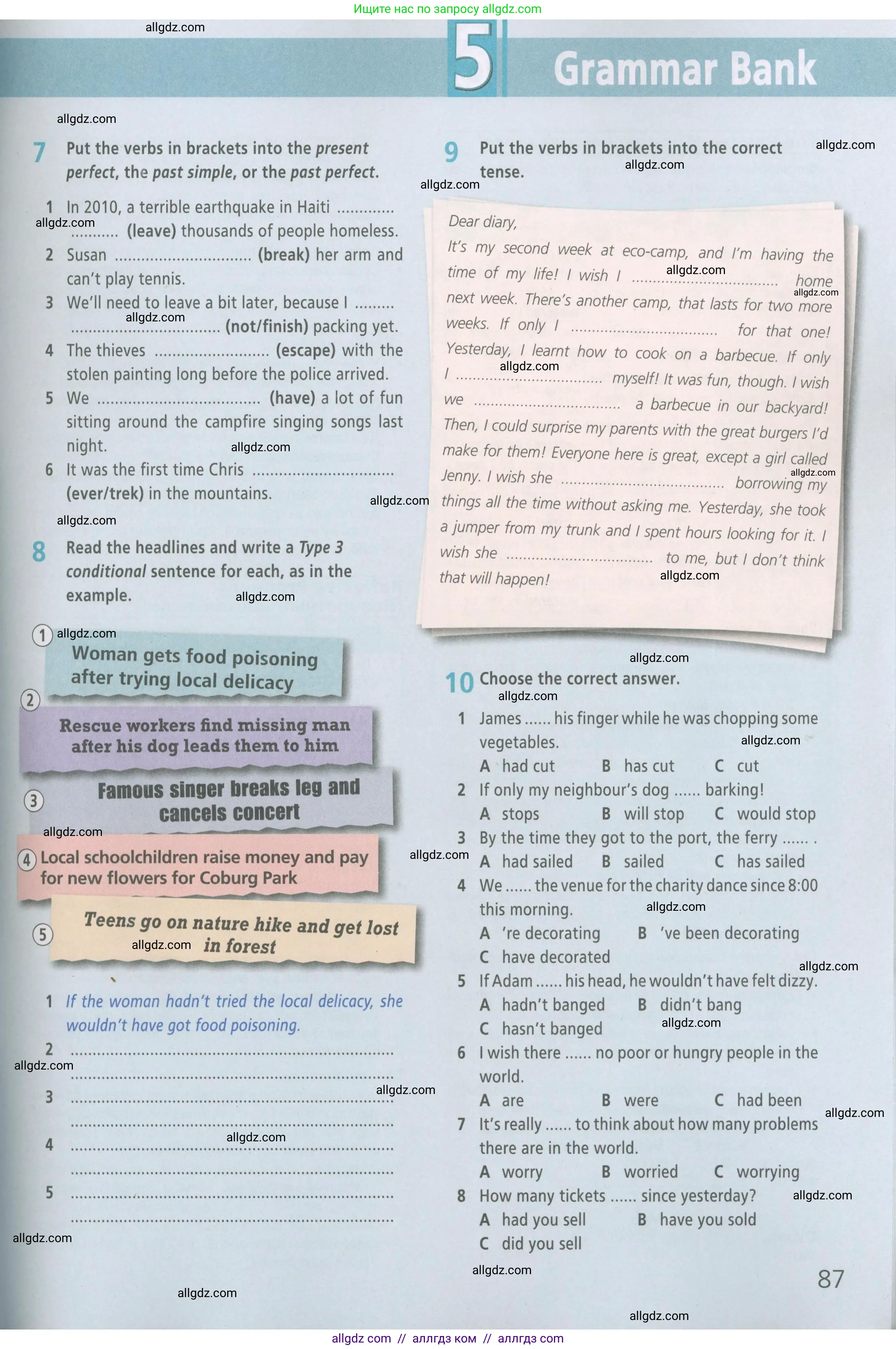 Английский язык (english), 6 класс Рабочая тетрадь (workbook), авторы: Баранова Ксения Михайловна (Baranova Ksenia), Мильруд Радислав Петрович (Millrood Radislav), Копылова Виктория Викторовна (Kopylova Victoria), Дули Дженни (Dooley Jenny), Эванс Вирджиния (Evans Virginia), издательство Просвещение, Москва, 2023, белого цвета, страница 87