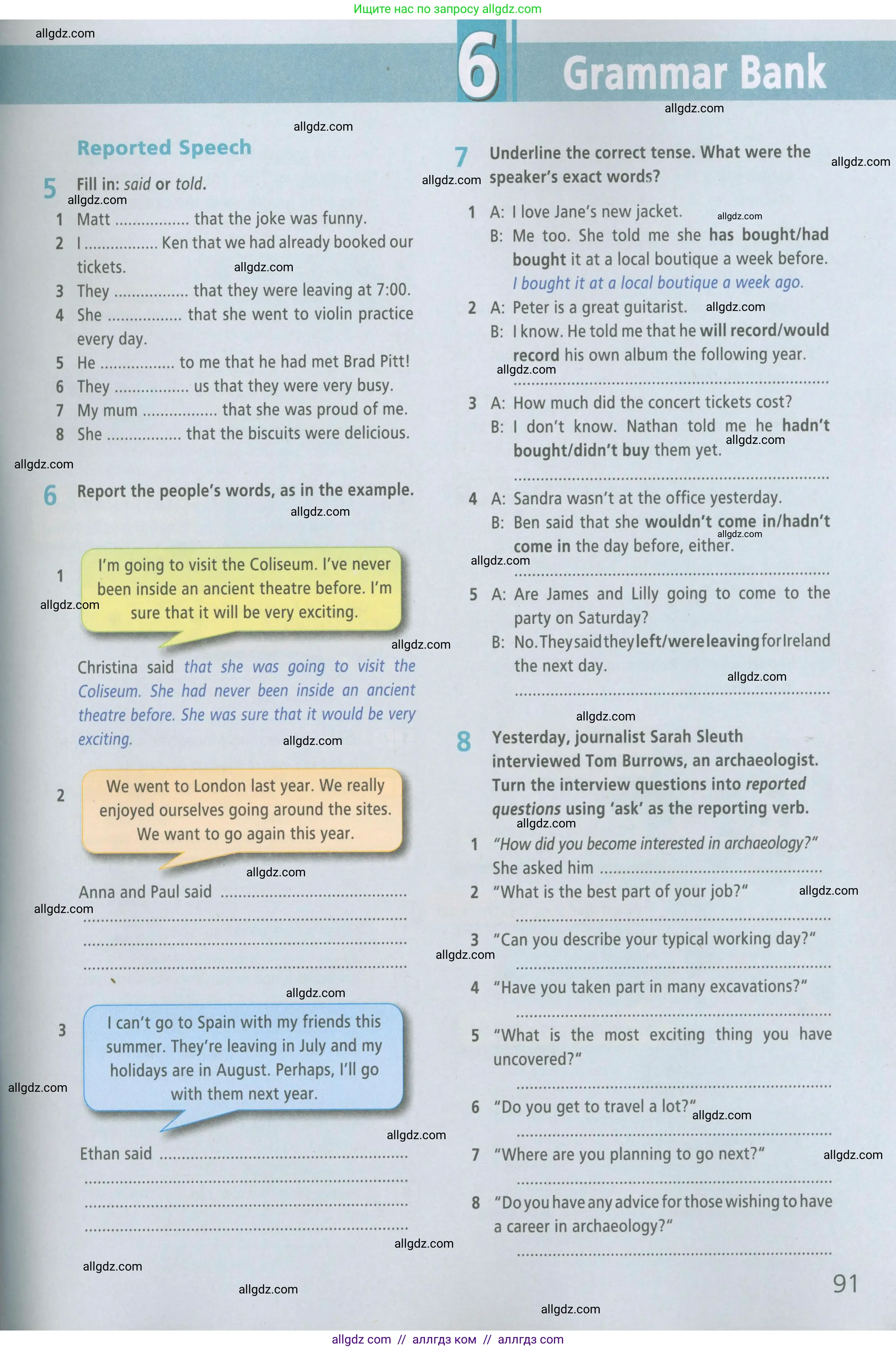 Английский язык (english), 6 класс Рабочая тетрадь (workbook), авторы: Баранова Ксения Михайловна (Baranova Ksenia), Мильруд Радислав Петрович (Millrood Radislav), Копылова Виктория Викторовна (Kopylova Victoria), Дули Дженни (Dooley Jenny), Эванс Вирджиния (Evans Virginia), издательство Просвещение, Москва, 2023, белого цвета, страница 91