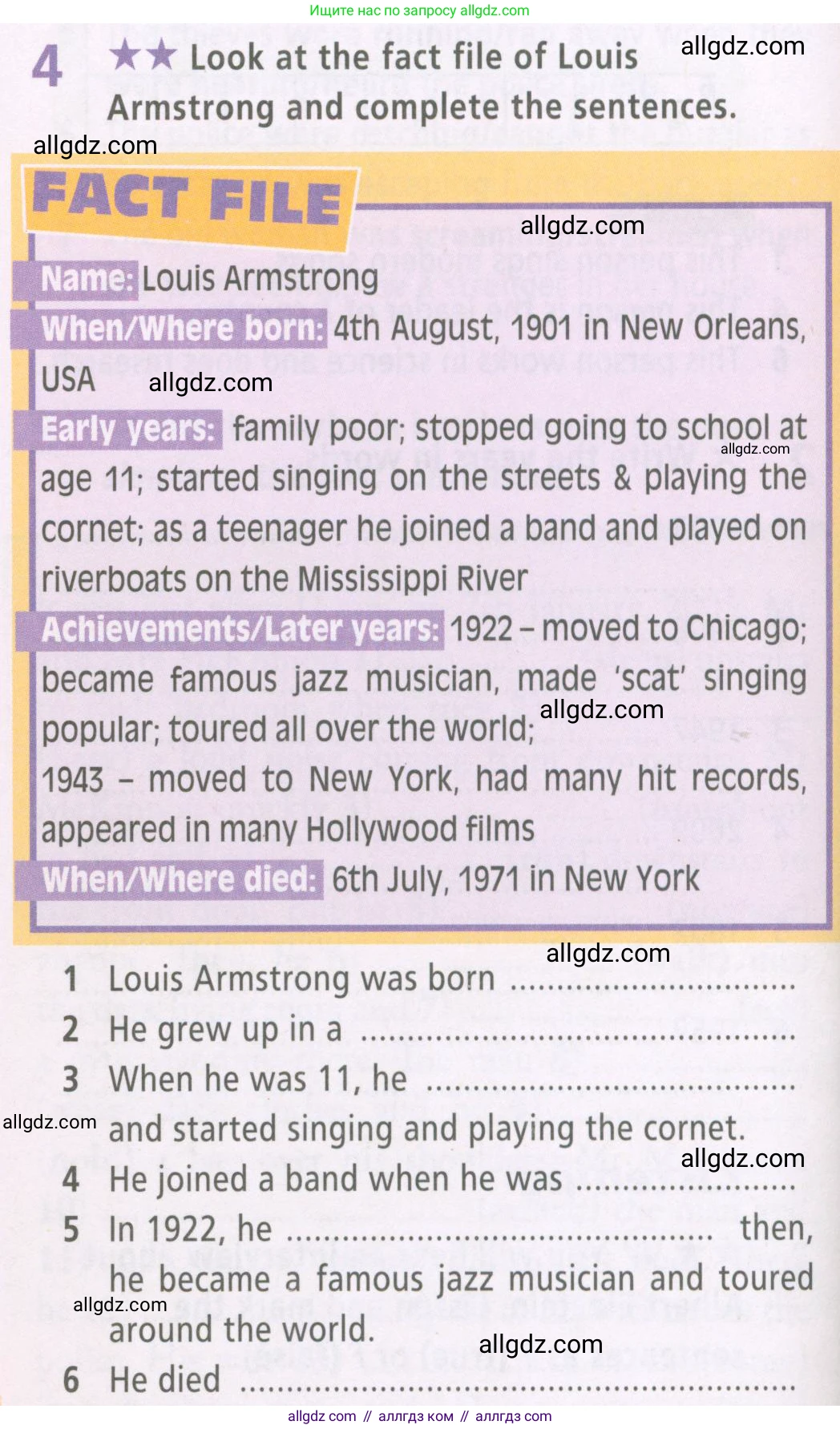 Английский язык (english), 6 класс Рабочая тетрадь (workbook), авторы: Баранова Ксения Михайловна (Baranova Ksenia), Мильруд Радислав Петрович (Millrood Radislav), Копылова Виктория Викторовна (Kopylova Victoria), Дули Дженни (Dooley Jenny), Эванс Вирджиния (Evans Virginia), издательство Просвещение, Москва, 2023, белого цвета, страница 30, номер 4, Условие