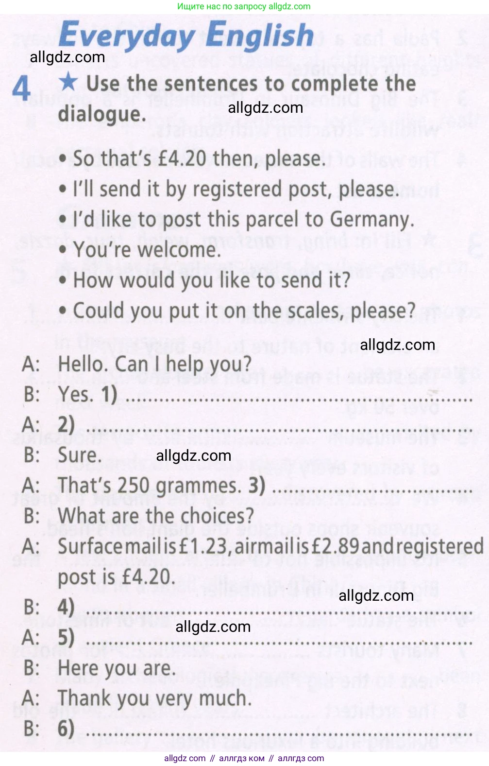 Английский язык (english), 6 класс Рабочая тетрадь (workbook), авторы: Баранова Ксения Михайловна (Baranova Ksenia), Мильруд Радислав Петрович (Millrood Radislav), Копылова Виктория Викторовна (Kopylova Victoria), Дули Дженни (Dooley Jenny), Эванс Вирджиния (Evans Virginia), издательство Просвещение, Москва, 2023, белого цвета, страница 56, номер 4, Условие