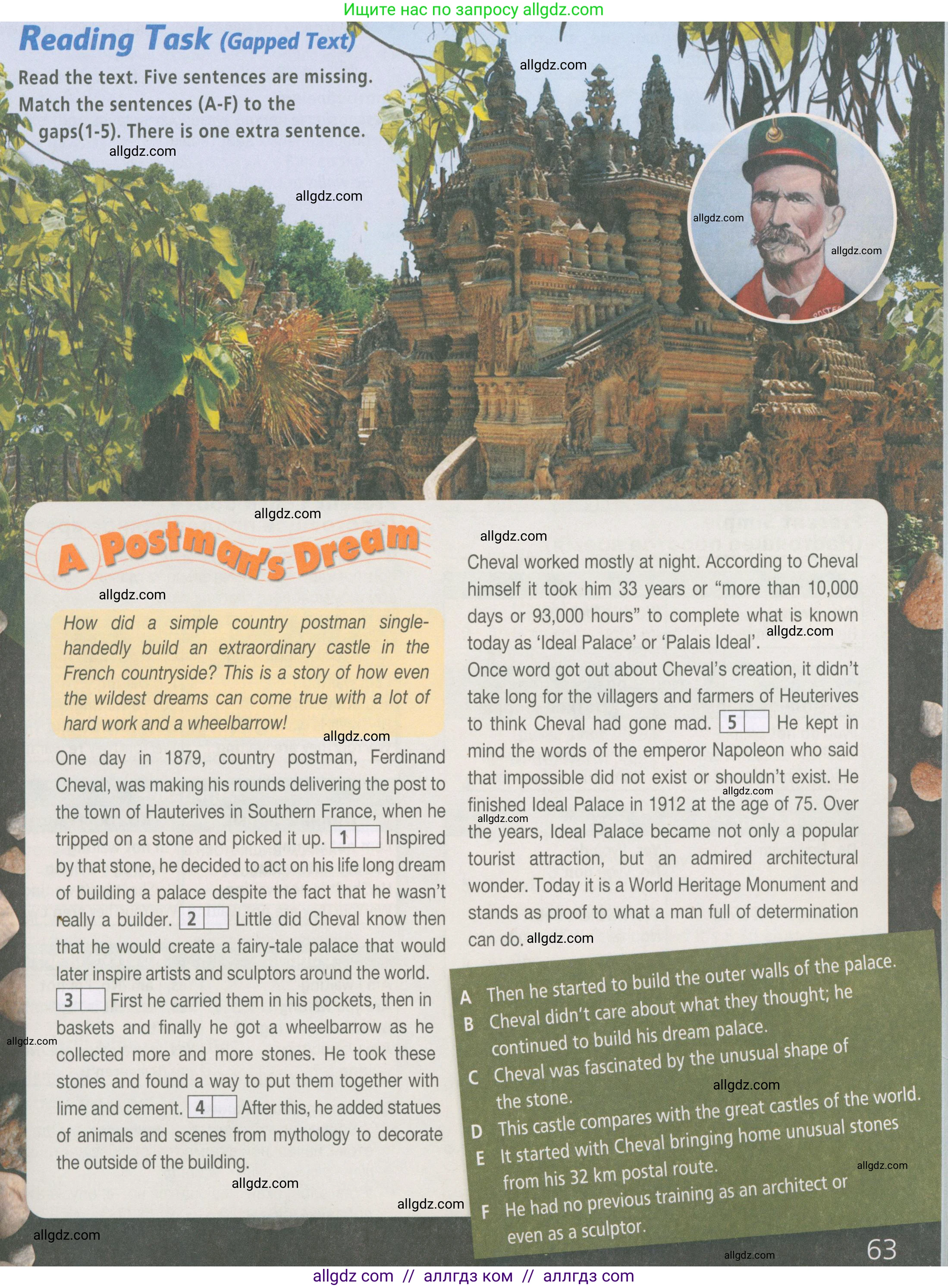 Английский язык (english), 6 класс Рабочая тетрадь (workbook), авторы: Баранова Ксения Михайловна (Baranova Ksenia), Мильруд Радислав Петрович (Millrood Radislav), Копылова Виктория Викторовна (Kopylova Victoria), Дули Дженни (Dooley Jenny), Эванс Вирджиния (Evans Virginia), издательство Просвещение, Москва, 2023, белого цвета, страница 63, Условие