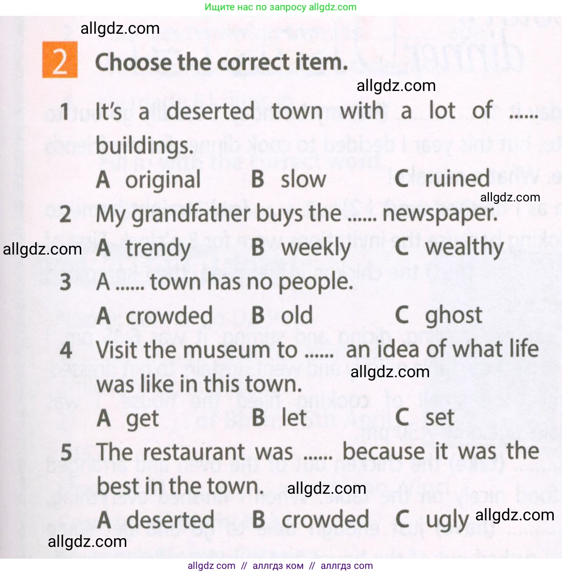 Английский язык (english), 6 класс Рабочая тетрадь (workbook), авторы: Ваулина Юлия Евгеньевна (Vaulina Julia), Дули Дженни (Dooley Jenny), Подоляко Ольга Евгеньевна (Podolyako Olga), Эванс Вирджиния (Evans Virginia), издательство Просвещение, Москва, 2023, зелёного цвета, страница 41, номер 2, Условие 2023-2027