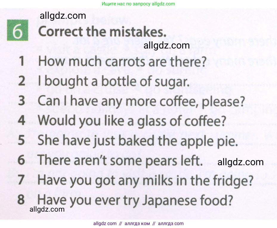 Английский язык (english), 6 класс Рабочая тетрадь (workbook), авторы: Ваулина Юлия Евгеньевна (Vaulina Julia), Дули Дженни (Dooley Jenny), Подоляко Ольга Евгеньевна (Podolyako Olga), Эванс Вирджиния (Evans Virginia), издательство Просвещение, Москва, 2023, зелёного цвета, страница 57, номер 6, Условие 2023-2027