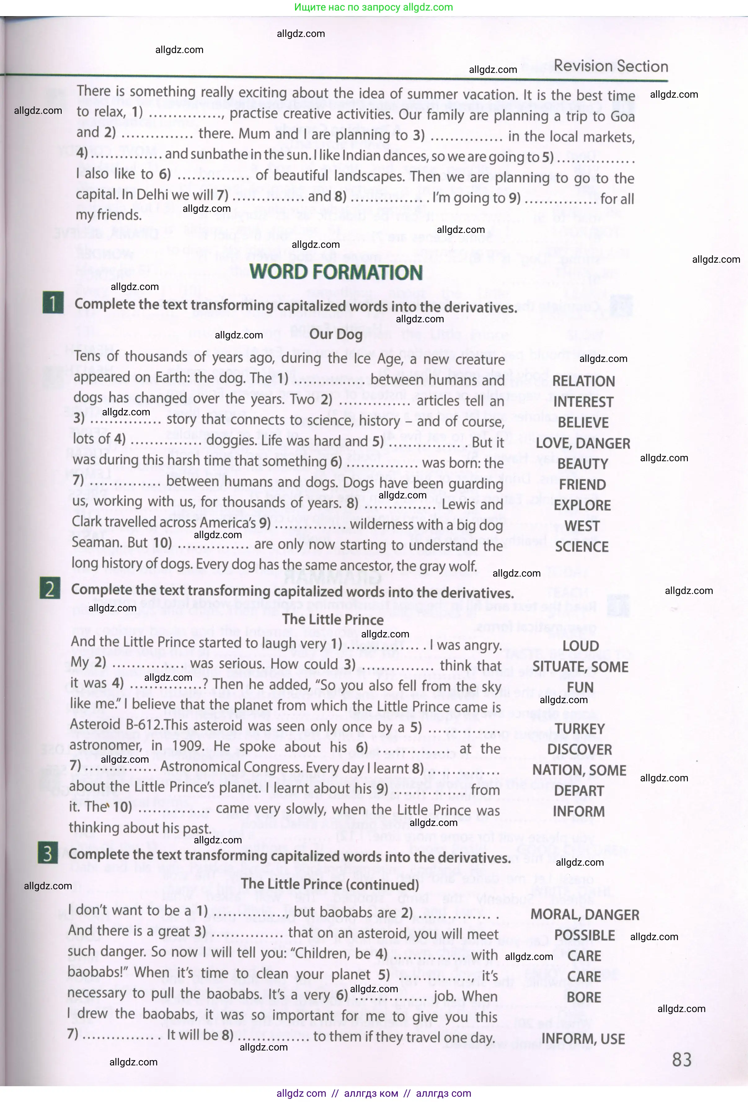 Английский язык (english), 6 класс Рабочая тетрадь (workbook), авторы: Ваулина Юлия Евгеньевна (Vaulina Julia), Дули Дженни (Dooley Jenny), Подоляко Ольга Евгеньевна (Podolyako Olga), Эванс Вирджиния (Evans Virginia), издательство Просвещение, Москва, 2023, зелёного цвета, страница 83