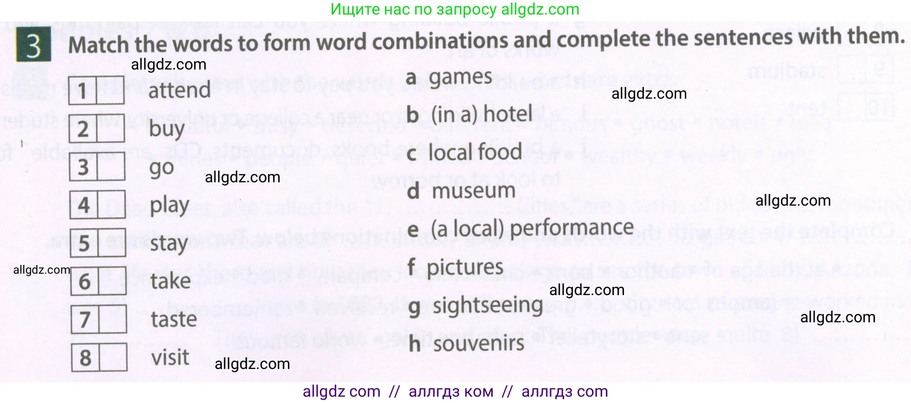 Английский язык (english), 6 класс Рабочая тетрадь (workbook), авторы: Ваулина Юлия Евгеньевна (Vaulina Julia), Дули Дженни (Dooley Jenny), Подоляко Ольга Евгеньевна (Podolyako Olga), Эванс Вирджиния (Evans Virginia), издательство Просвещение, Москва, 2023, зелёного цвета, страница 82, номер 3, Условие 2023-2027