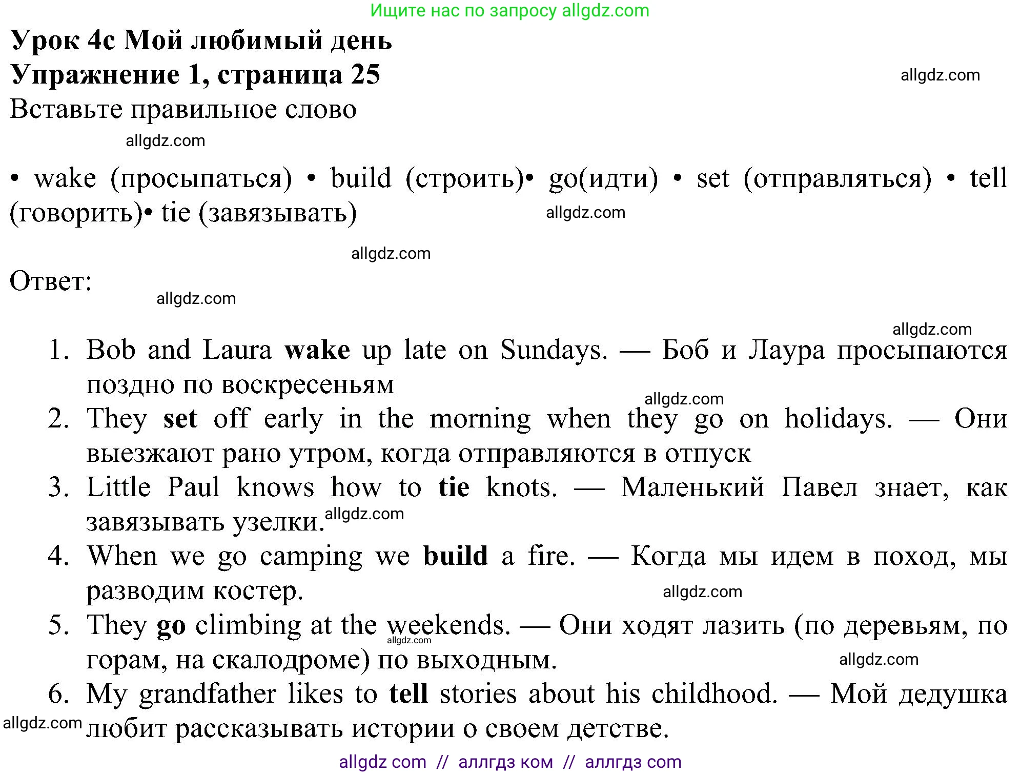 Английский язык (english), 6 класс Рабочая тетрадь (workbook), авторы: Ваулина Юлия Евгеньевна (Vaulina Julia), Дули Дженни (Dooley Jenny), Подоляко Ольга Евгеньевна (Podolyako Olga), Эванс Вирджиния (Evans Virginia), издательство Просвещение, Москва, 2023, зелёного цвета, страница 25, номер 1, Решение 1 (2023-2027)