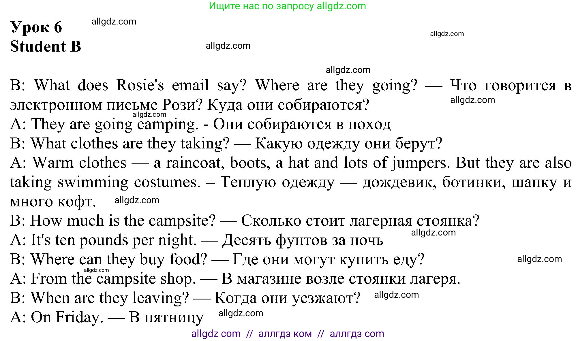 Английский язык (english), 6 класс Рабочая тетрадь (workbook), авторы: Ваулина Юлия Евгеньевна (Vaulina Julia), Дули Дженни (Dooley Jenny), Подоляко Ольга Евгеньевна (Podolyako Olga), Эванс Вирджиния (Evans Virginia), издательство Просвещение, Москва, 2023, зелёного цвета, страница 74, номер 6, Решение 1 (2023-2027)