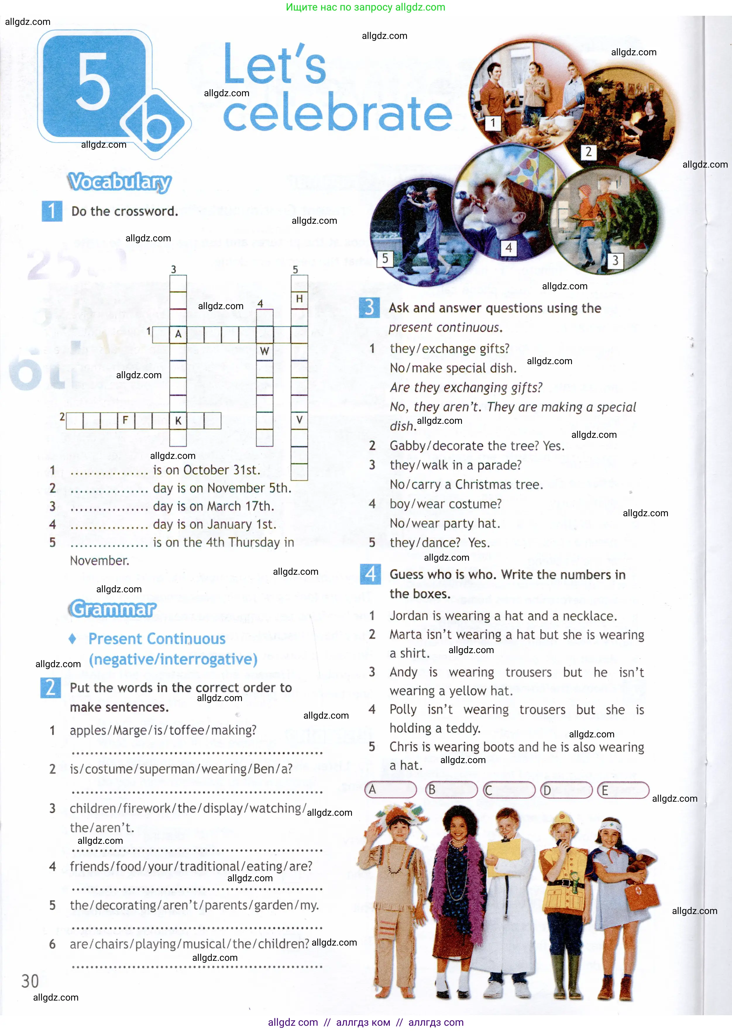 Английский язык (english), 6 класс Рабочая тетрадь (workbook), авторы: Ваулина Юлия Евгеньевна (Vaulina Julia), Дули Дженни (Dooley Jenny), Подоляко Ольга Евгеньевна (Podolyako Olga), Эванс Вирджиния (Evans Virginia), издательство Просвещение, Москва, 2023, зелёного цвета, страница 30