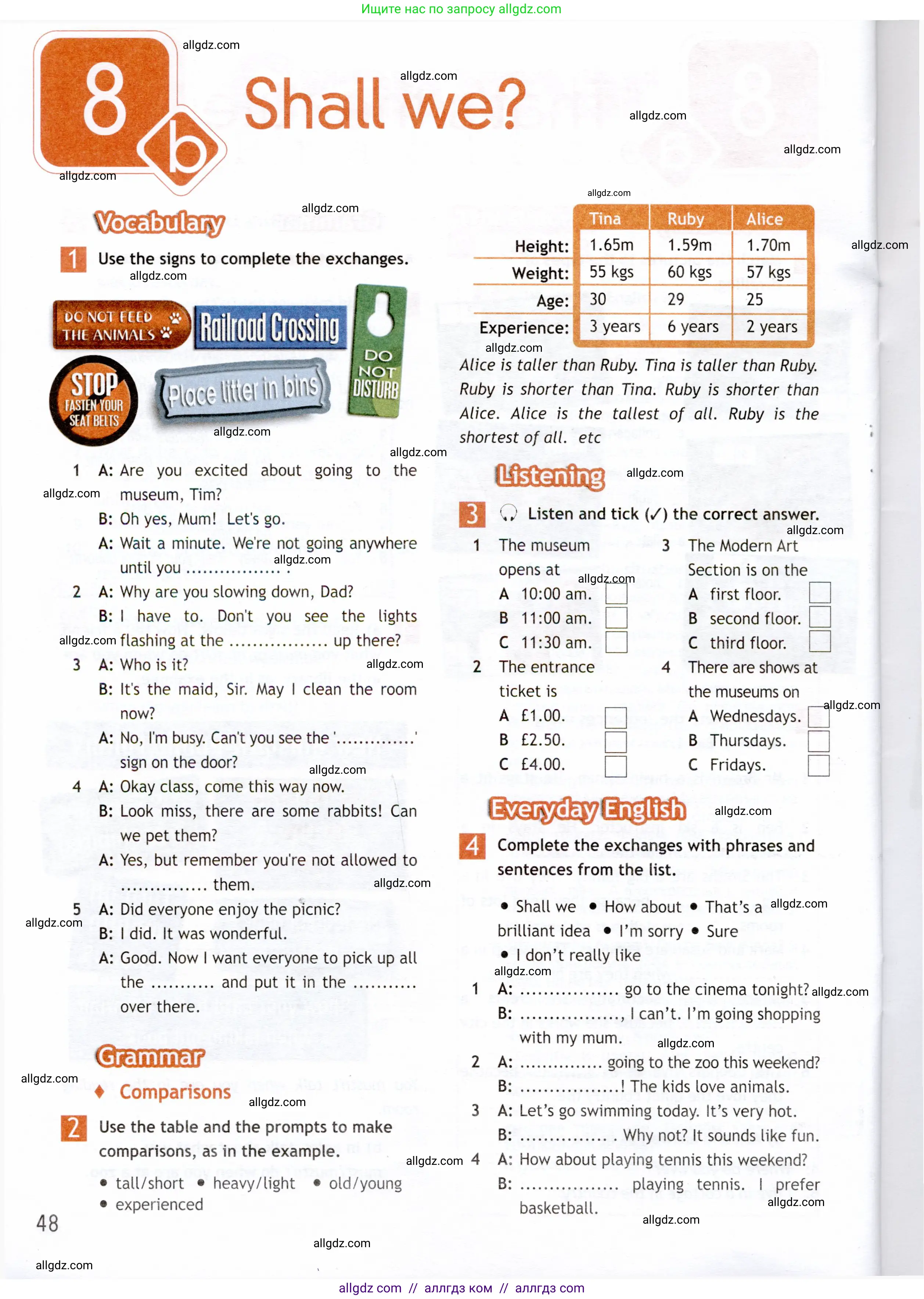 Английский язык (english), 6 класс Рабочая тетрадь (workbook), авторы: Ваулина Юлия Евгеньевна (Vaulina Julia), Дули Дженни (Dooley Jenny), Подоляко Ольга Евгеньевна (Podolyako Olga), Эванс Вирджиния (Evans Virginia), издательство Просвещение, Москва, 2023, зелёного цвета, страница 48