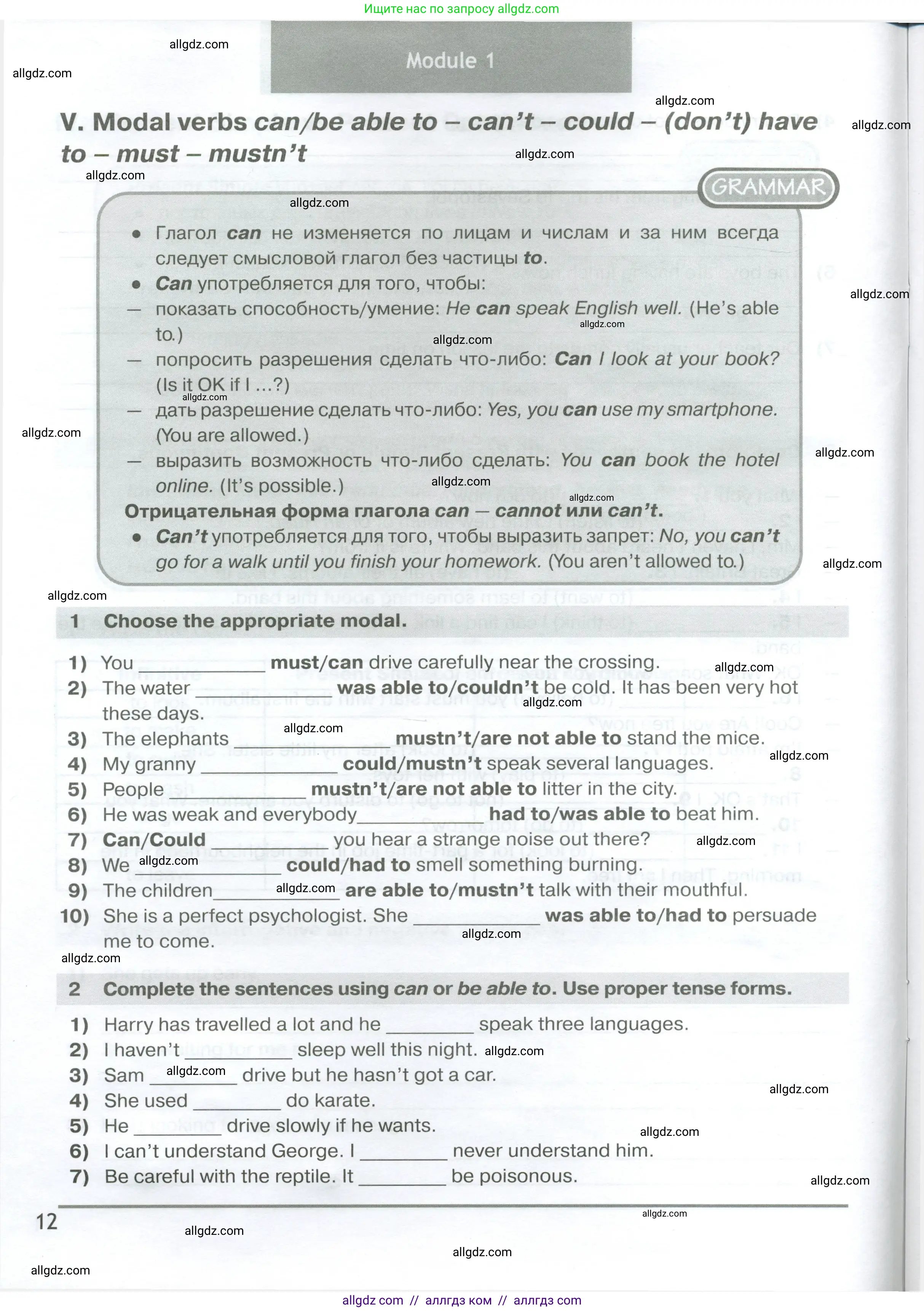 Английский язык (english), 6 класс сборник грамматических упражнений, автор: Смирнов Алексей Валерьевич, издательство Просвещение, Москва, 2023, оранжевого цвета, страница 12