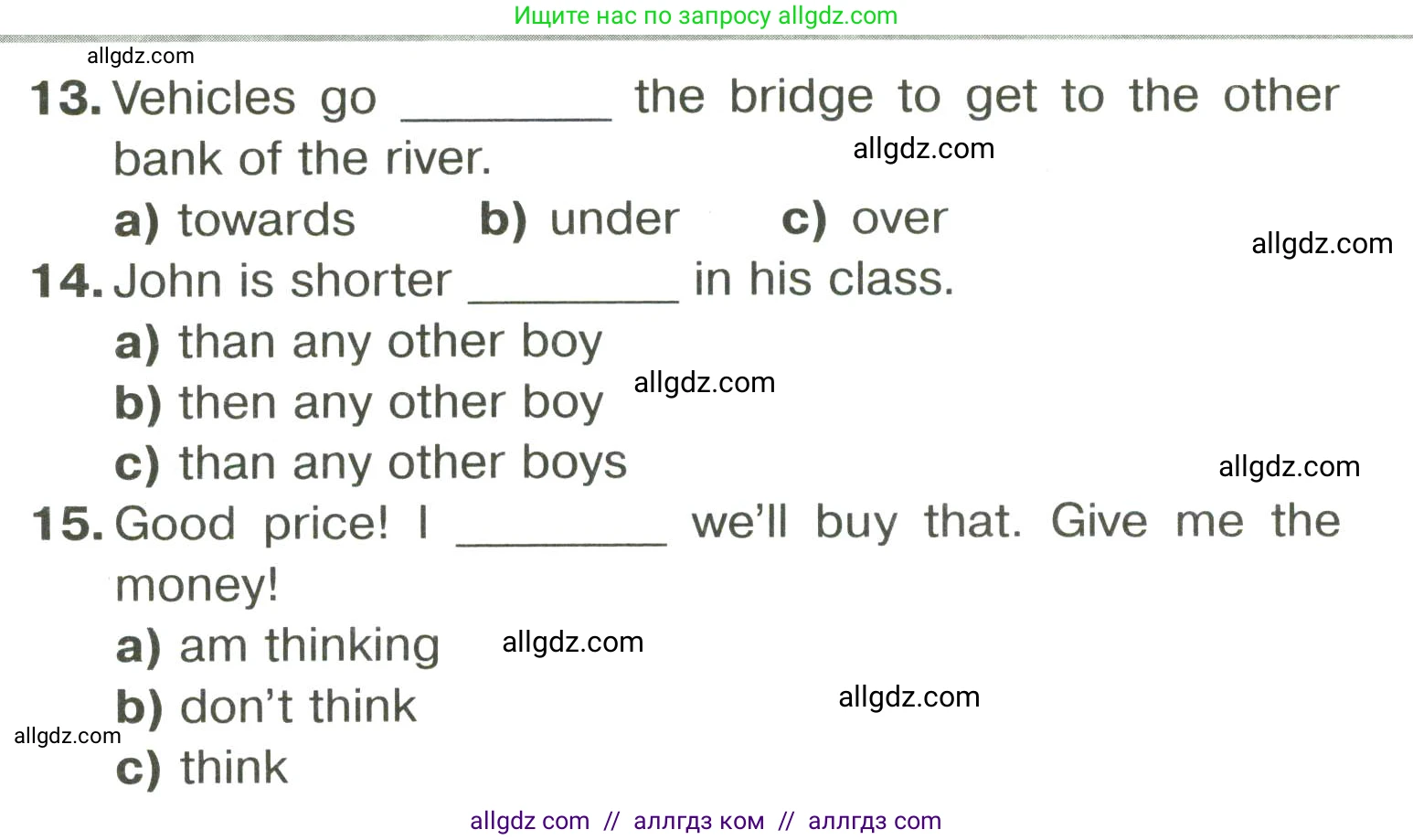 Английский язык (english), 6 класс Тренировочные упражнения в формате ОГЭ (ГИА), авторы: Комиссаров Константин Вячеславович, Кирдяева Ольга Ивановна, издательство Просвещение, Москва, 2023, белого цвета, страница 13, номер 14, Условие (продолжение 3)