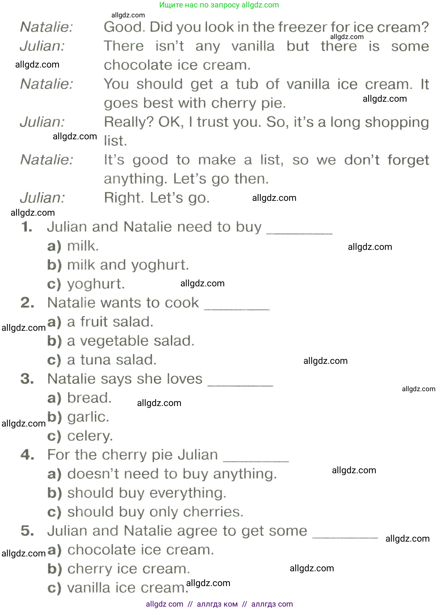 Английский язык (english), 6 класс Тренировочные упражнения в формате ОГЭ (ГИА), авторы: Комиссаров Константин Вячеславович, Кирдяева Ольга Ивановна, издательство Просвещение, Москва, 2023, белого цвета, страница 27, номер 1, Условие (продолжение 2)