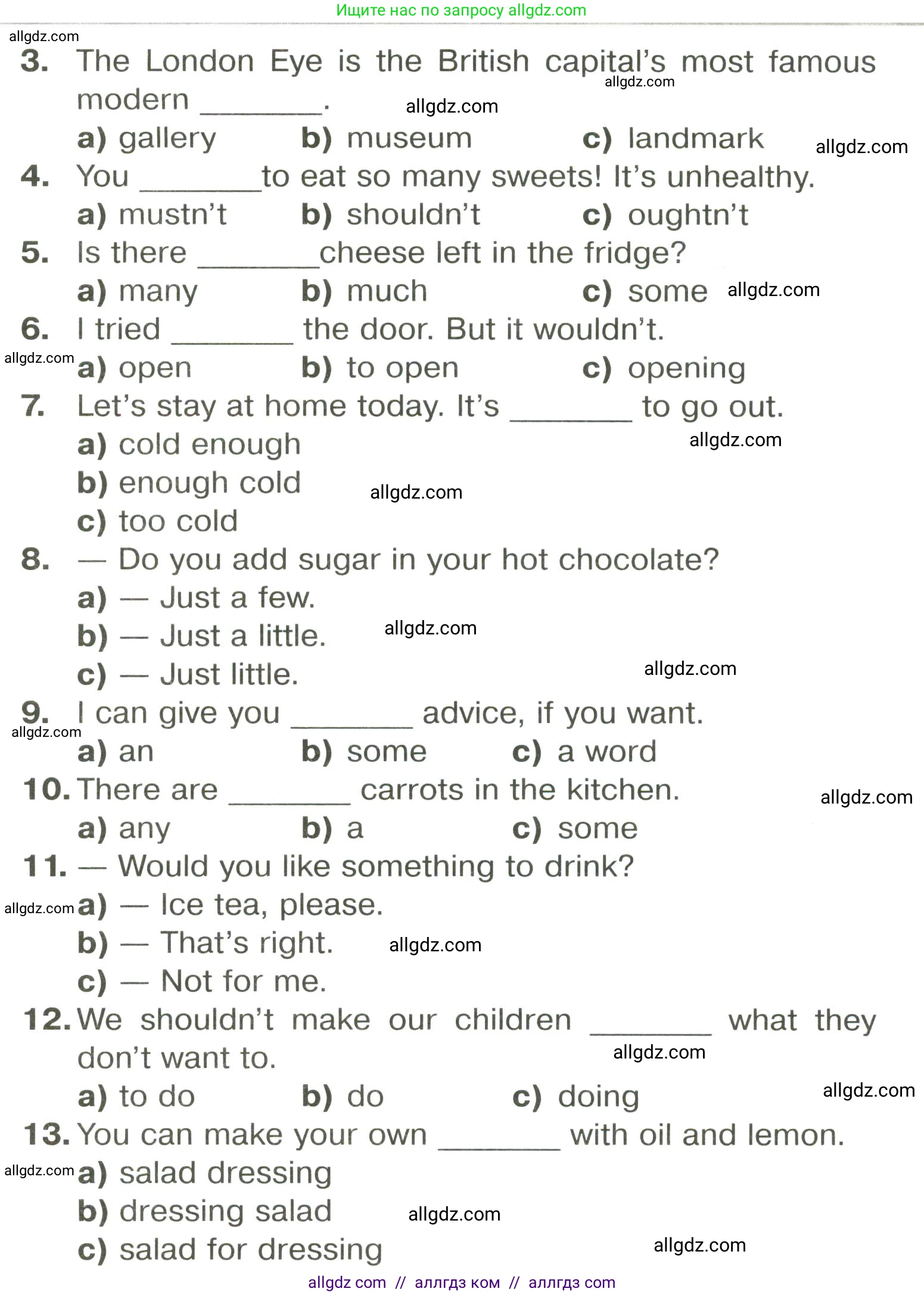 Английский язык (english), 6 класс Тренировочные упражнения в формате ОГЭ (ГИА), авторы: Комиссаров Константин Вячеславович, Кирдяева Ольга Ивановна, издательство Просвещение, Москва, 2023, белого цвета, страница 25, номер 10, Условие (продолжение 2)