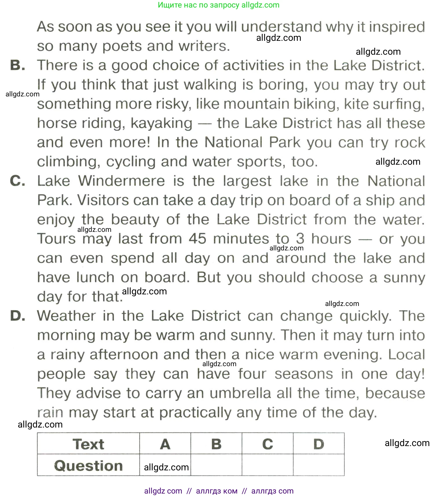 Английский язык (english), 6 класс Тренировочные упражнения в формате ОГЭ (ГИА), авторы: Комиссаров Константин Вячеславович, Кирдяева Ольга Ивановна, издательство Просвещение, Москва, 2023, белого цвета, страница 50, номер 2, Условие (продолжение 2)