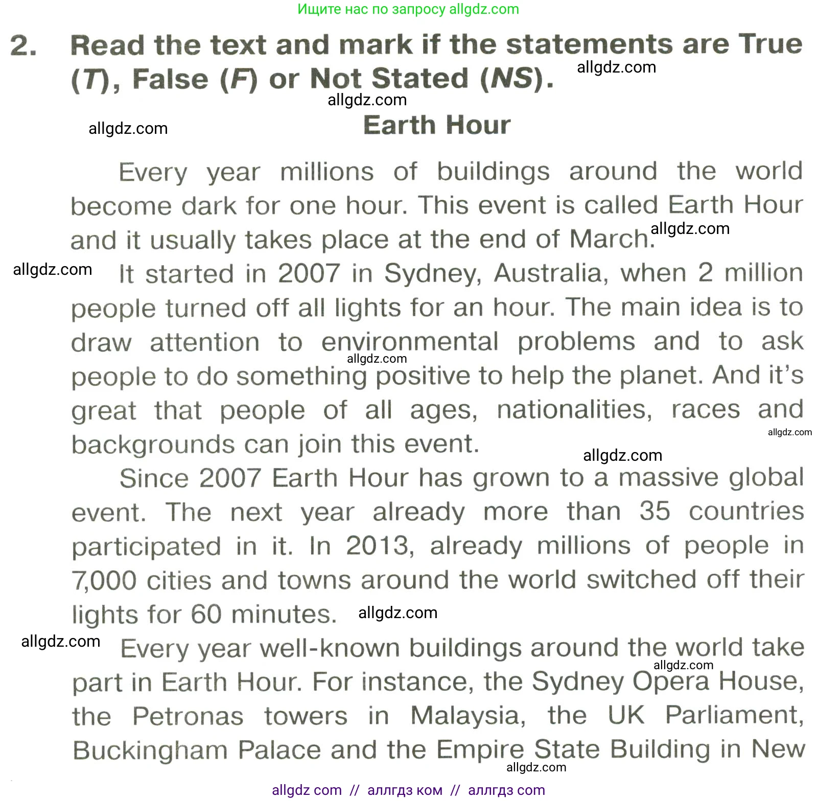 Английский язык (english), 6 класс Тренировочные упражнения в формате ОГЭ (ГИА), авторы: Комиссаров Константин Вячеславович, Кирдяева Ольга Ивановна, издательство Просвещение, Москва, 2023, белого цвета, страница 62, номер 2, Условие