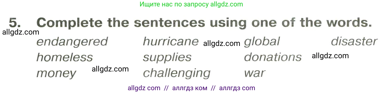 Английский язык (english), 6 класс Тренировочные упражнения в формате ОГЭ (ГИА), авторы: Комиссаров Константин Вячеславович, Кирдяева Ольга Ивановна, издательство Просвещение, Москва, 2023, белого цвета, страница 53, номер 5, Условие