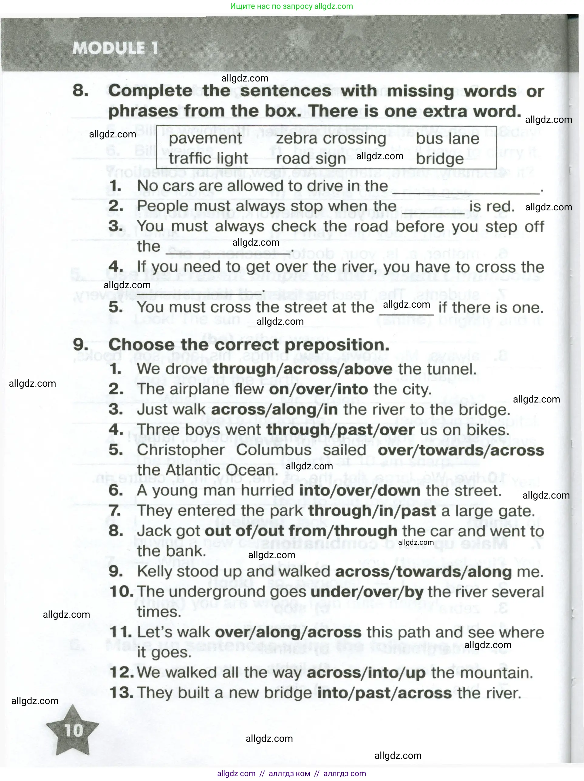 Английский язык (english), 6 класс Тренировочные упражнения в формате ОГЭ (ГИА), авторы: Комиссаров Константин Вячеславович, Кирдяева Ольга Ивановна, издательство Просвещение, Москва, 2023, белого цвета, страница 10