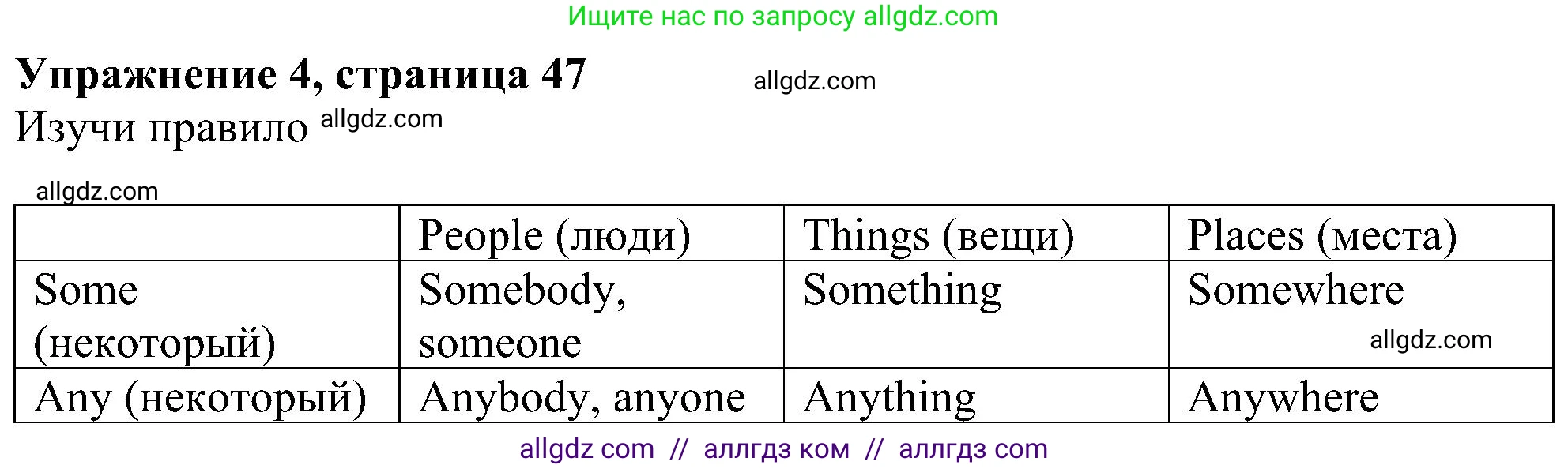 Английский язык (english), 6 класс Учебник (Student's book), авторы: Ваулина Юлия Евгеньевна (Vaulina Julia), Дули Дженни (Dooley Jenny), Подоляко Ольга Евгеньевна (Podolyako Olga), Эванс Вирджиния (Evans Virginia), издательство Просвещение, Москва, 2023, зелёного цвета, страница 47, номер 4, Решение 1 (2023-2027)