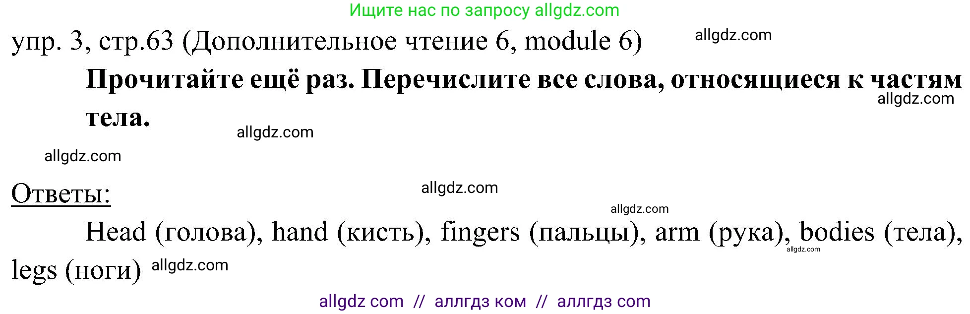 Английский язык (english), 6 класс Учебник (Student's book), авторы: Ваулина Юлия Евгеньевна (Vaulina Julia), Дули Дженни (Dooley Jenny), Подоляко Ольга Евгеньевна (Podolyako Olga), Эванс Вирджиния (Evans Virginia), издательство Просвещение, Москва, 2023, зелёного цвета, страница 63, номер 3, Решение 2 (2023-2027)