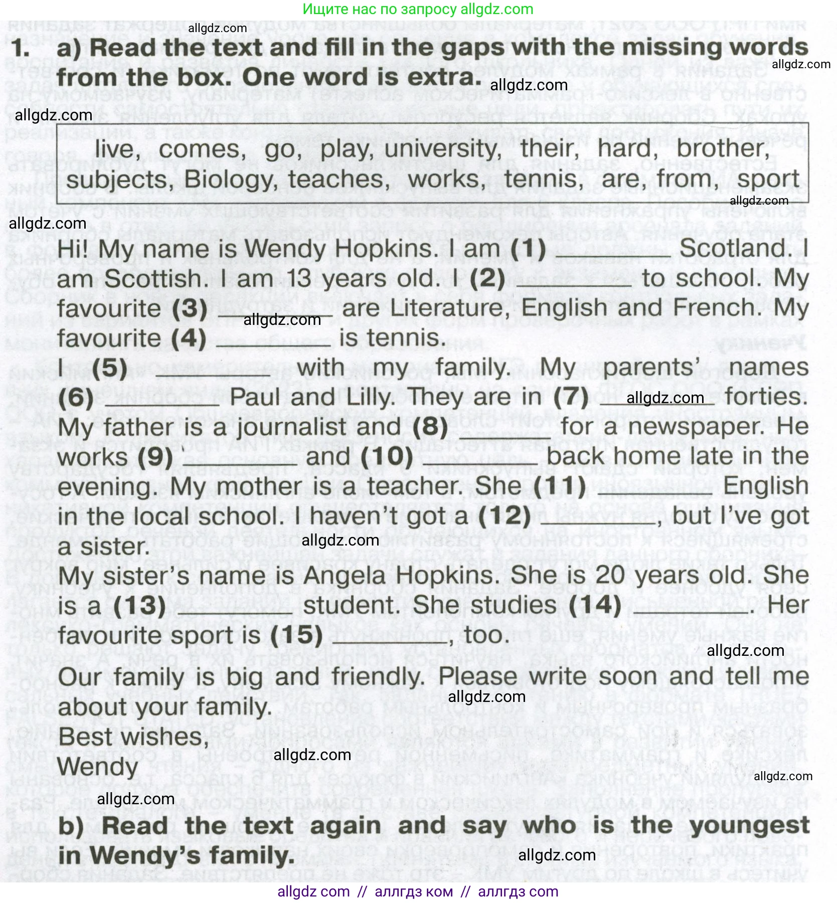 Английский язык (english), 6 класс Тренировочные упражнения в формате ОГЭ (ГИА), авторы: Ваулина Юлия Евгеньевна (Vaulina Julia), Подоляко Ольга Евгеньевна (Podolyako Olga), издательство Просвещение, Москва, 2023, зелёного цвета, страница 6, номер 1, Условие