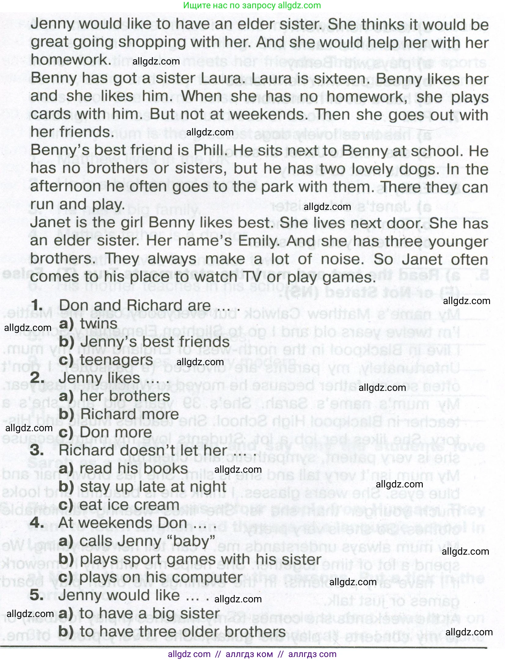 Английский язык (english), 6 класс Тренировочные упражнения в формате ОГЭ (ГИА), авторы: Ваулина Юлия Евгеньевна (Vaulina Julia), Подоляко Ольга Евгеньевна (Podolyako Olga), издательство Просвещение, Москва, 2023, зелёного цвета, страница 8, номер 4, Условие (продолжение 2)