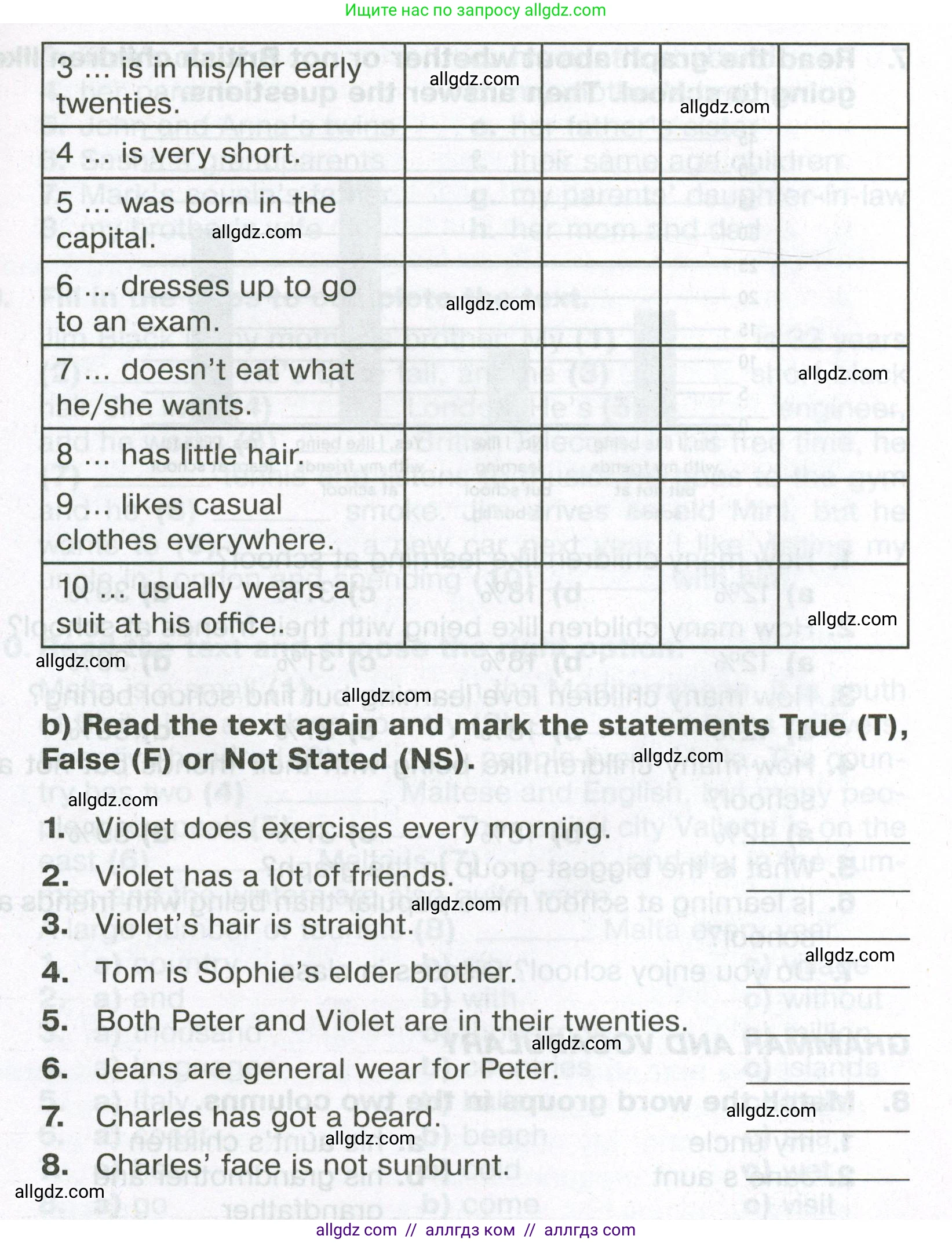 Английский язык (english), 6 класс Тренировочные упражнения в формате ОГЭ (ГИА), авторы: Ваулина Юлия Евгеньевна (Vaulina Julia), Подоляко Ольга Евгеньевна (Podolyako Olga), издательство Просвещение, Москва, 2023, зелёного цвета, страница 11, номер 6, Условие (продолжение 3)