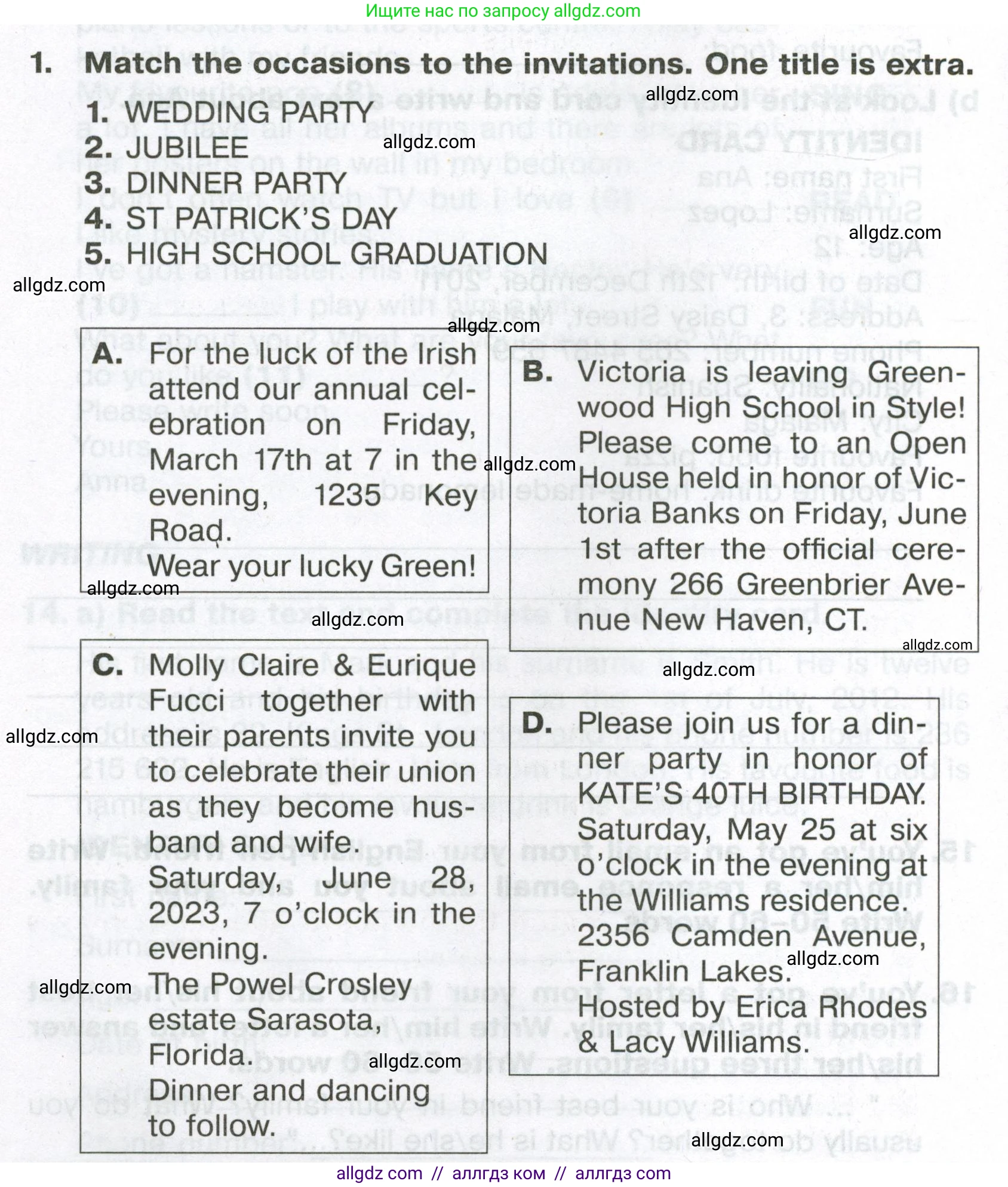 Английский язык (english), 6 класс Тренировочные упражнения в формате ОГЭ (ГИА), авторы: Ваулина Юлия Евгеньевна (Vaulina Julia), Подоляко Ольга Евгеньевна (Podolyako Olga), издательство Просвещение, Москва, 2023, зелёного цвета, страница 20, номер 1, Условие