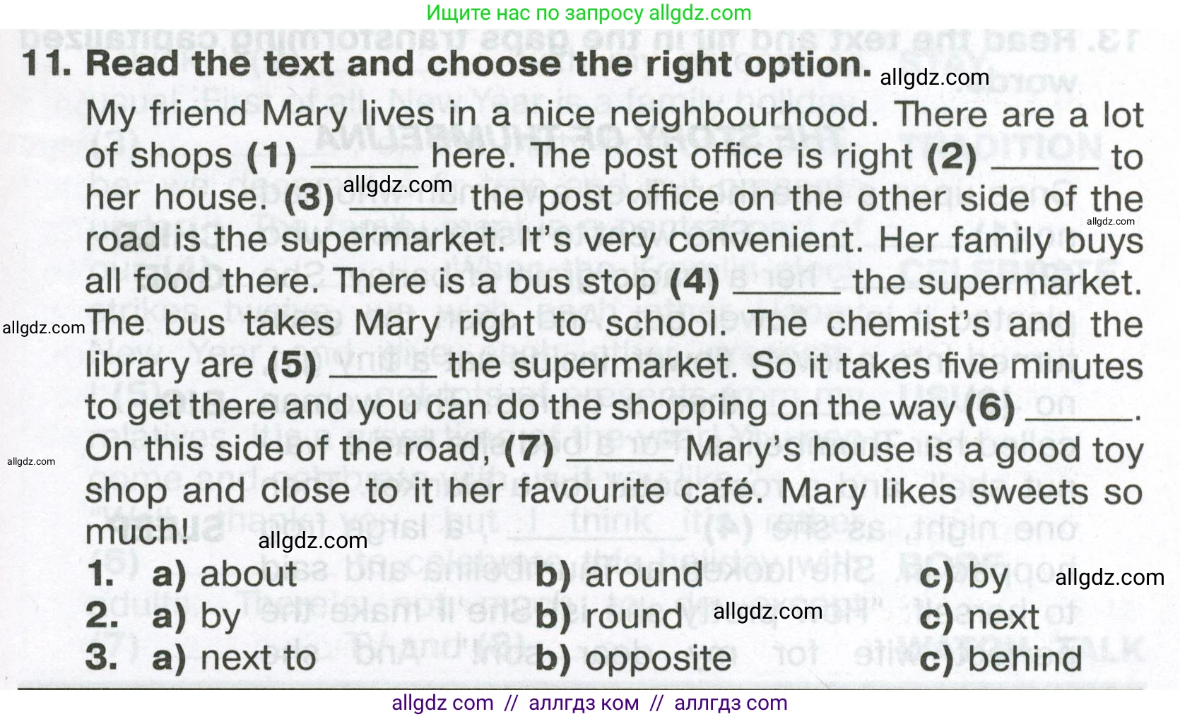 Английский язык (english), 6 класс Тренировочные упражнения в формате ОГЭ (ГИА), авторы: Ваулина Юлия Евгеньевна (Vaulina Julia), Подоляко Ольга Евгеньевна (Podolyako Olga), издательство Просвещение, Москва, 2023, зелёного цвета, страница 29, номер 11, Условие