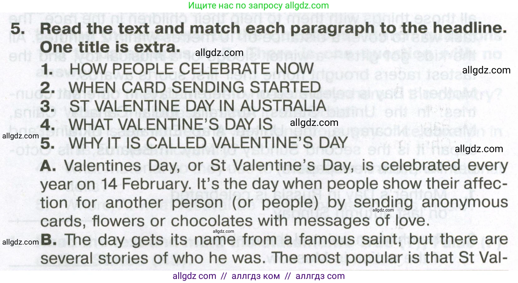 Английский язык (english), 6 класс Тренировочные упражнения в формате ОГЭ (ГИА), авторы: Ваулина Юлия Евгеньевна (Vaulina Julia), Подоляко Ольга Евгеньевна (Podolyako Olga), издательство Просвещение, Москва, 2023, зелёного цвета, страница 66, номер 5, Условие