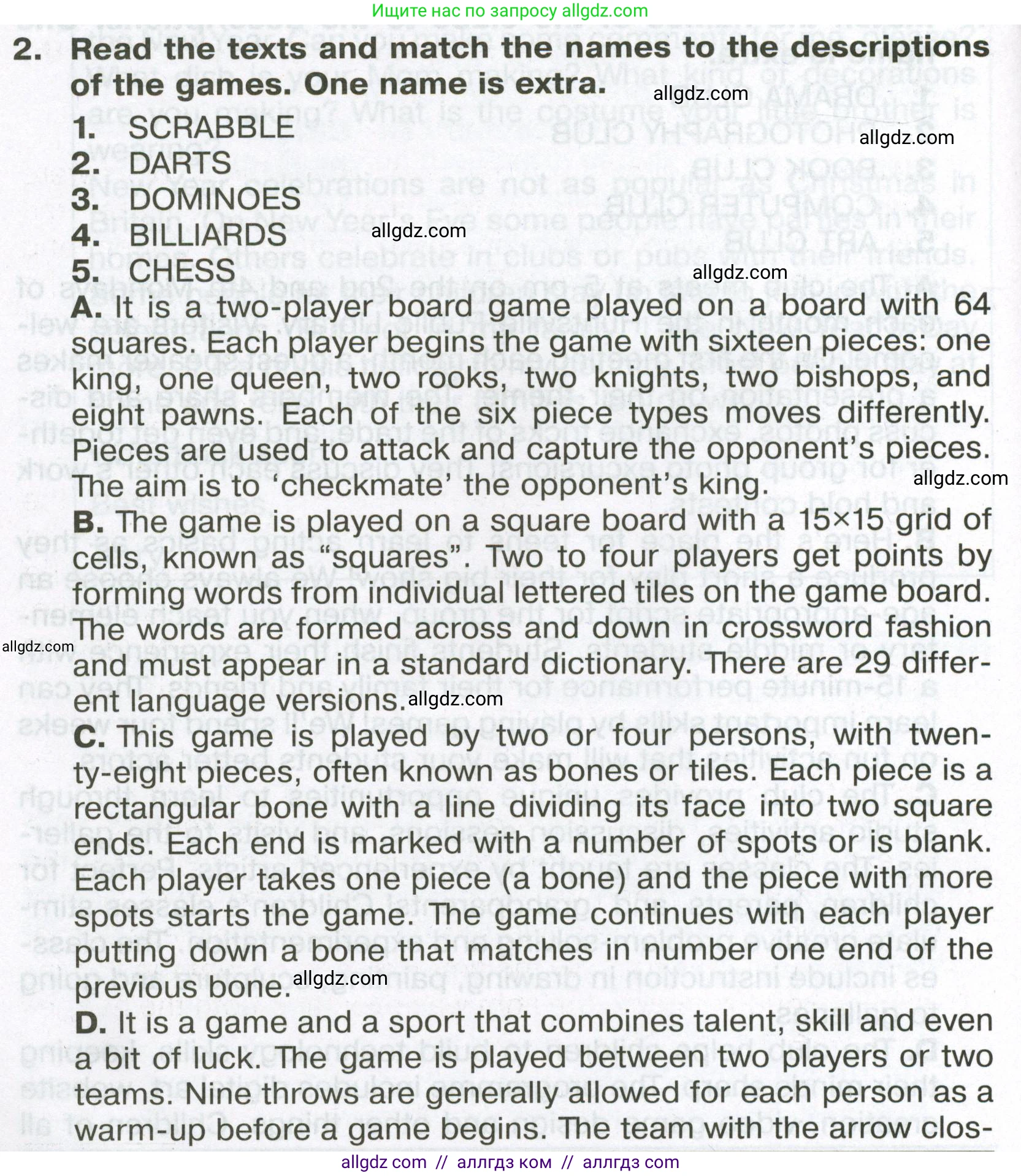 Английский язык (english), 6 класс Тренировочные упражнения в формате ОГЭ (ГИА), авторы: Ваулина Юлия Евгеньевна (Vaulina Julia), Подоляко Ольга Евгеньевна (Podolyako Olga), издательство Просвещение, Москва, 2023, зелёного цвета, страница 78, номер 2, Условие