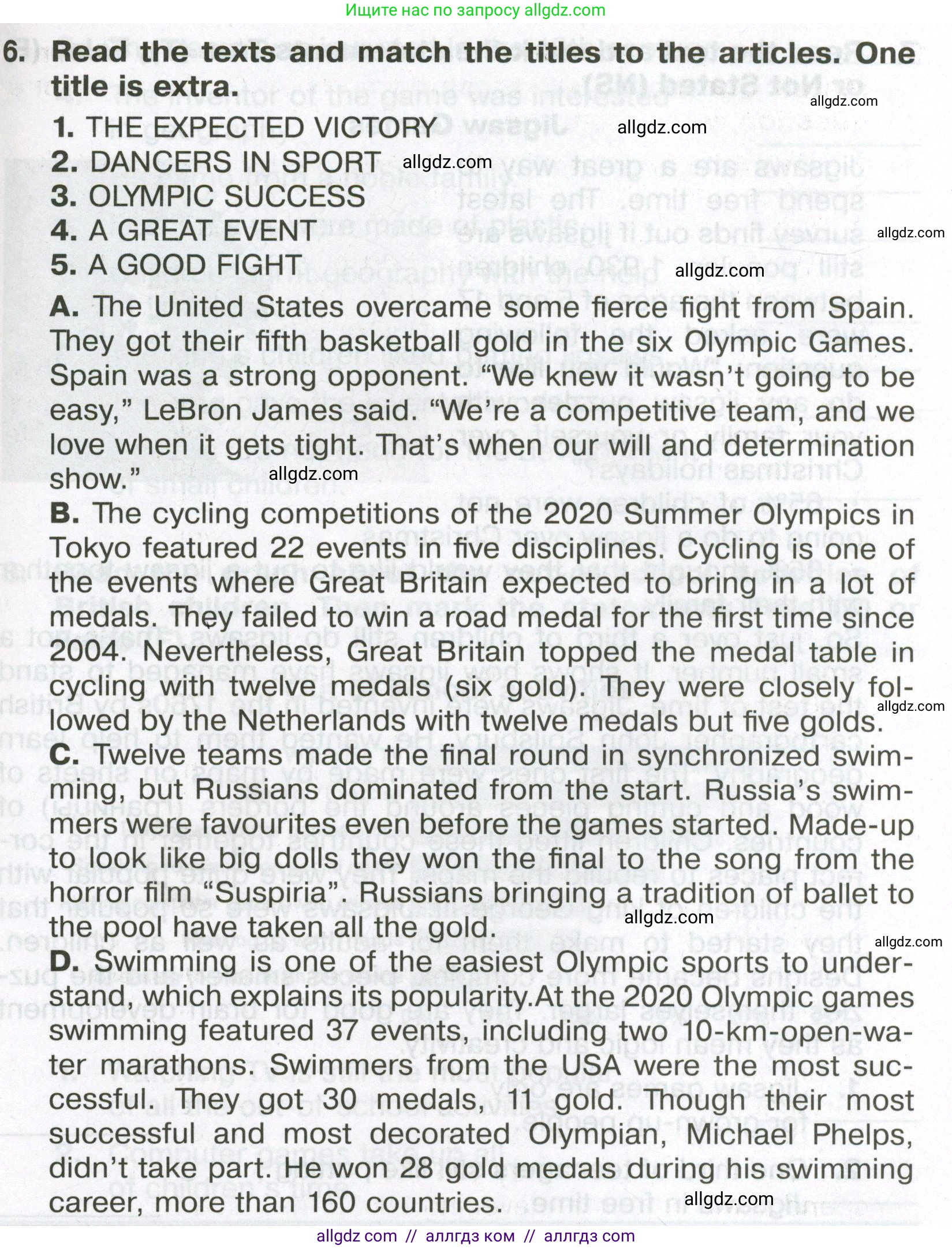 Английский язык (english), 6 класс Тренировочные упражнения в формате ОГЭ (ГИА), авторы: Ваулина Юлия Евгеньевна (Vaulina Julia), Подоляко Ольга Евгеньевна (Podolyako Olga), издательство Просвещение, Москва, 2023, зелёного цвета, страница 83, номер 6, Условие