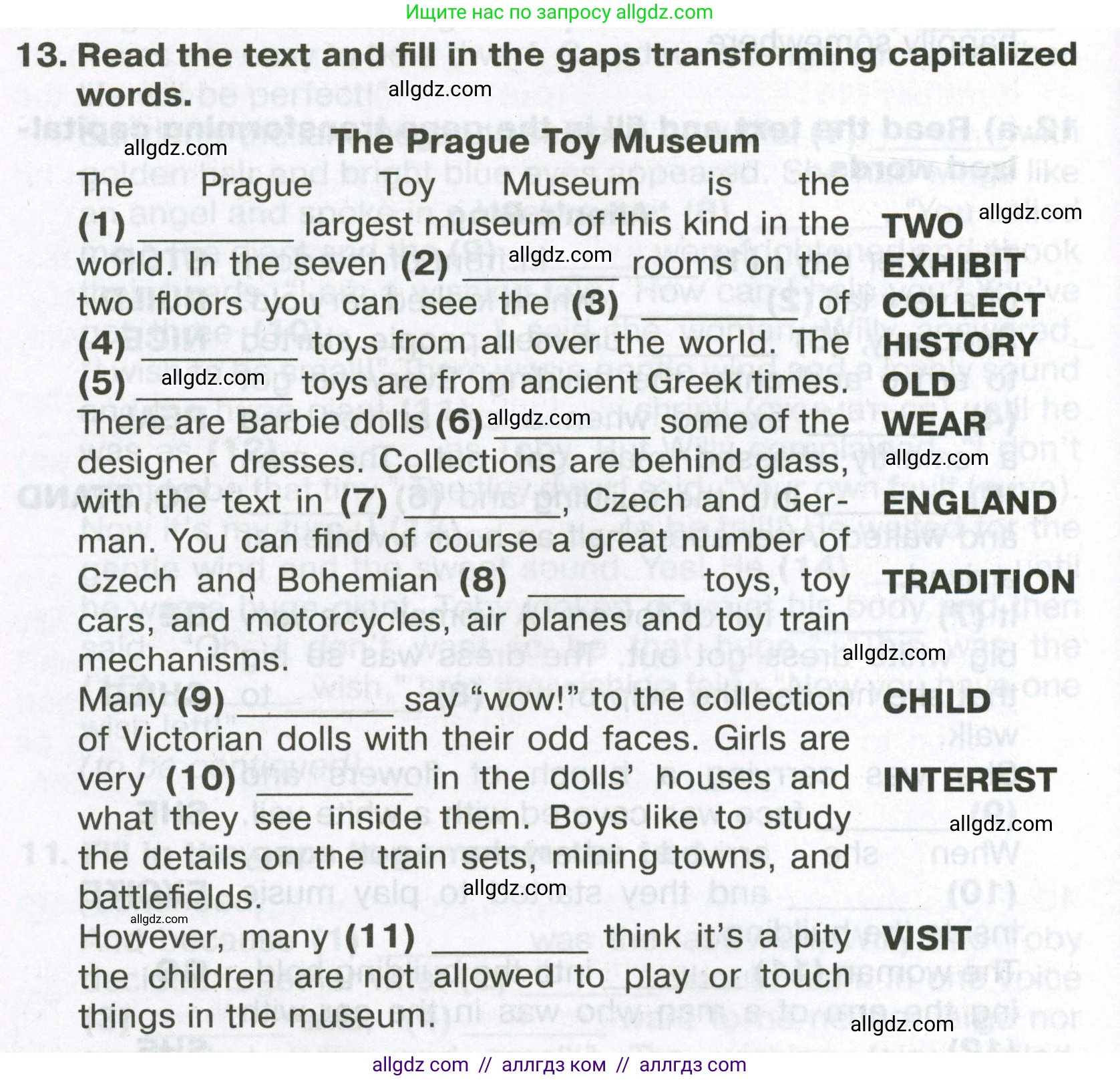 Английский язык (english), 6 класс Тренировочные упражнения в формате ОГЭ (ГИА), авторы: Ваулина Юлия Евгеньевна (Vaulina Julia), Подоляко Ольга Евгеньевна (Podolyako Olga), издательство Просвещение, Москва, 2023, зелёного цвета, страница 106, номер 13, Условие